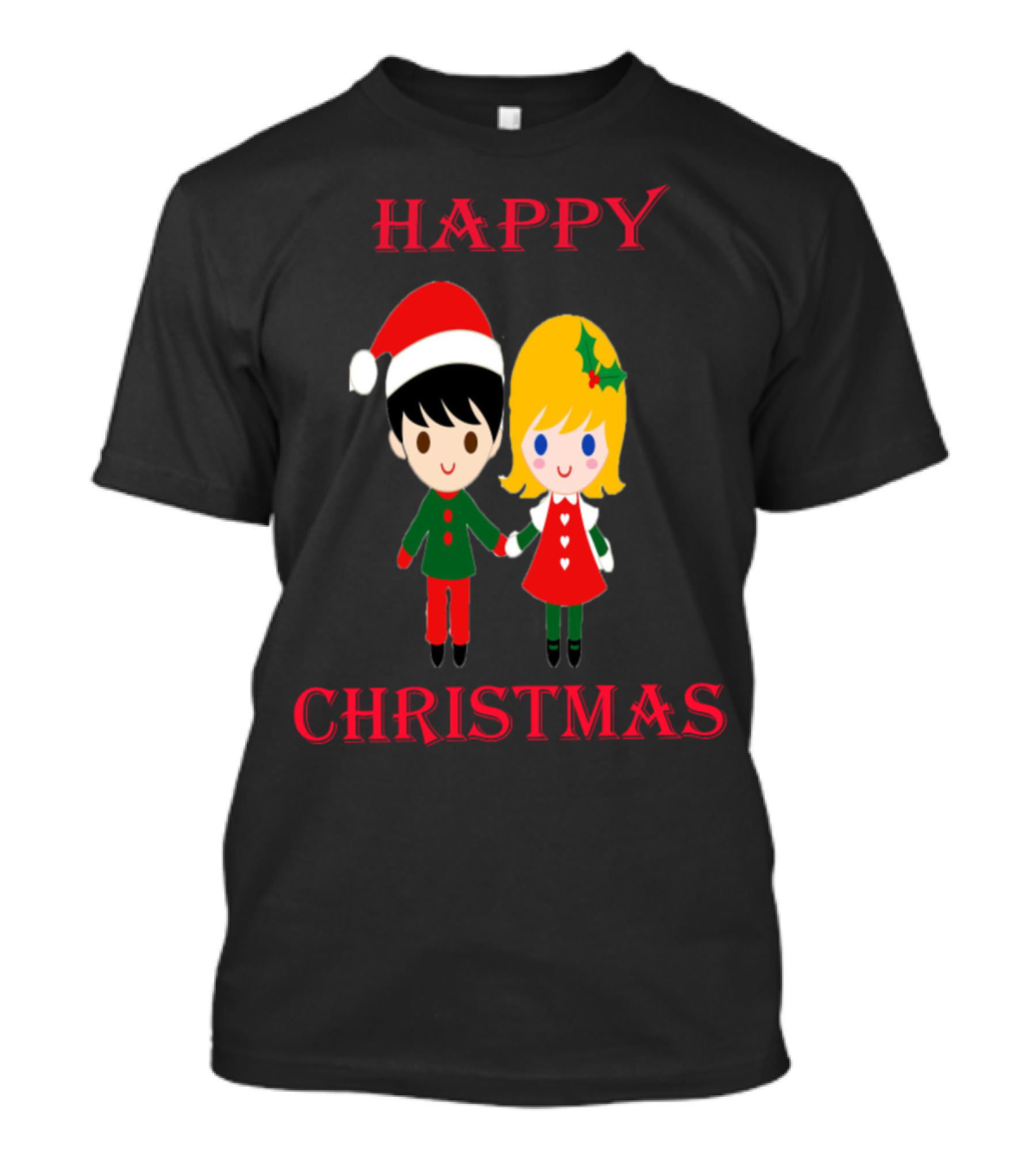 Happy Christmas Men And Women's Holiday T-Shirt