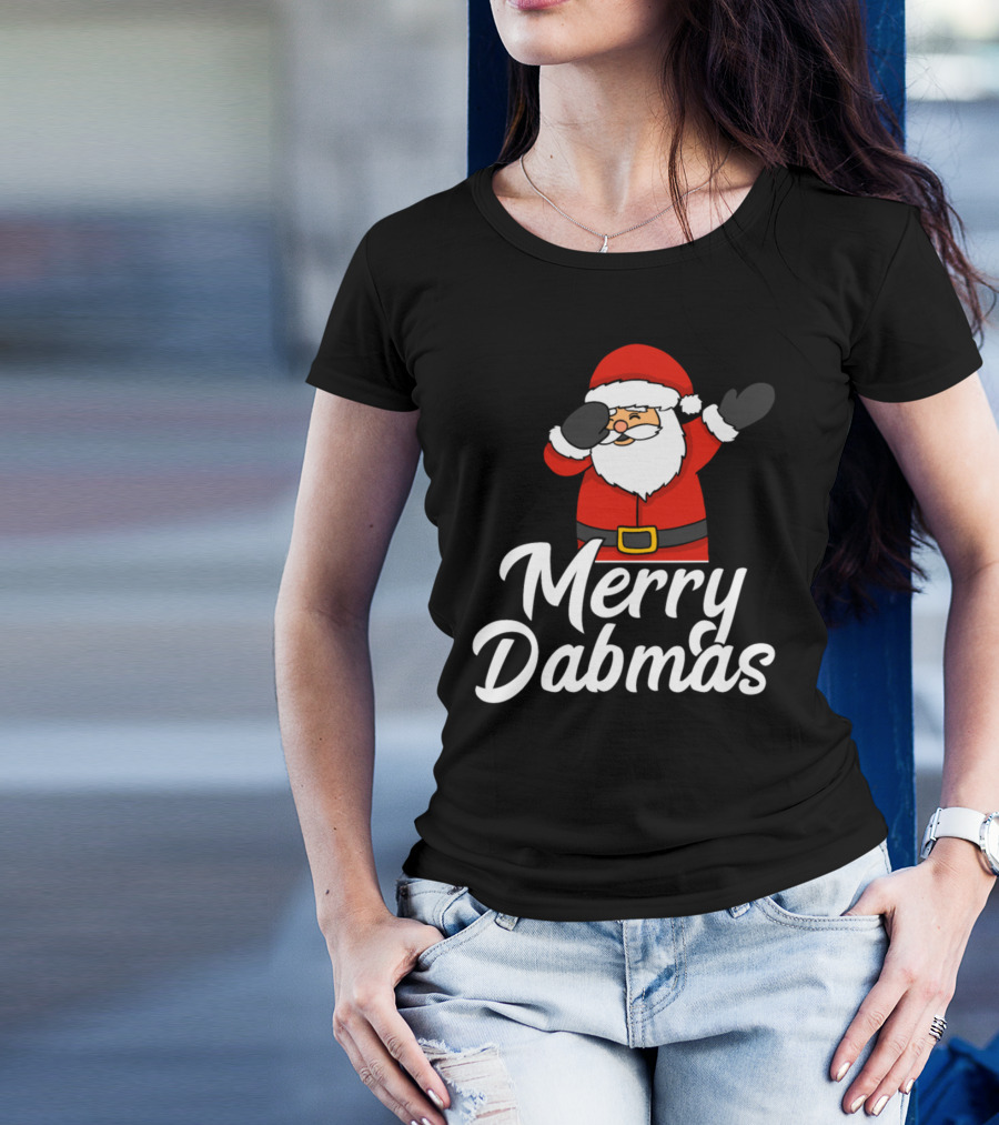 Merry Dabmas Dabbing Santa Christmas Fun T-Shirt