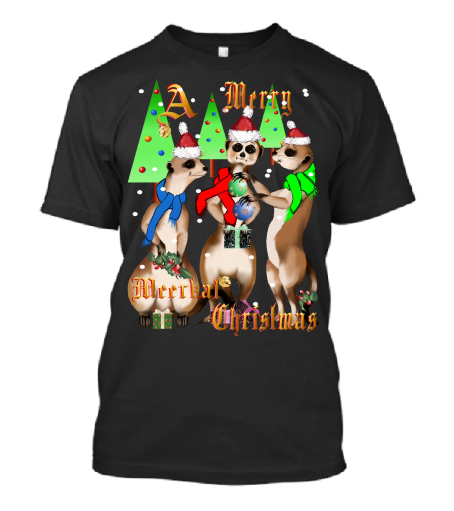 A Merry Meerkat Christmas T-Shirt