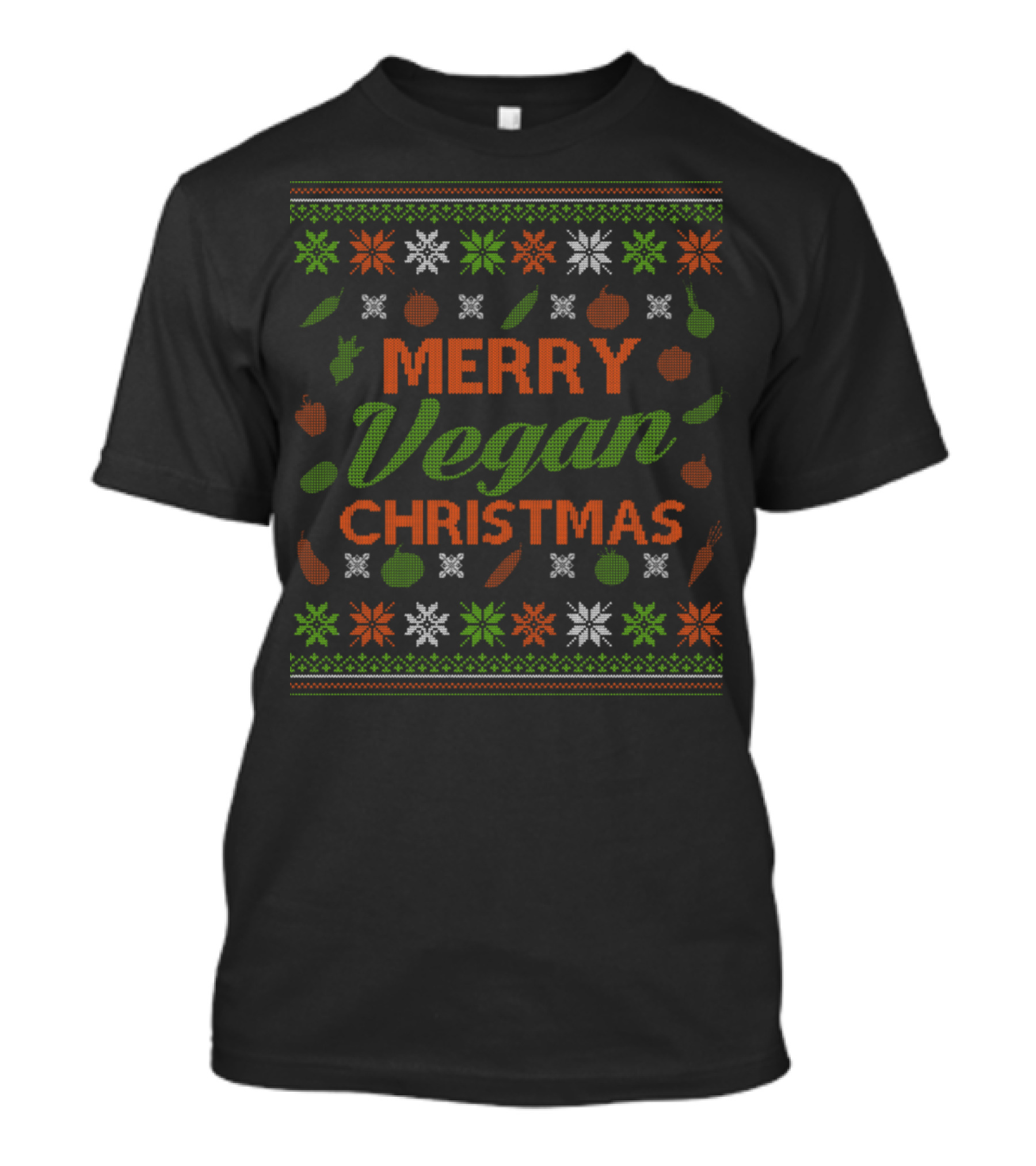 Merry Vegan Christmas Ugly T-Shirt