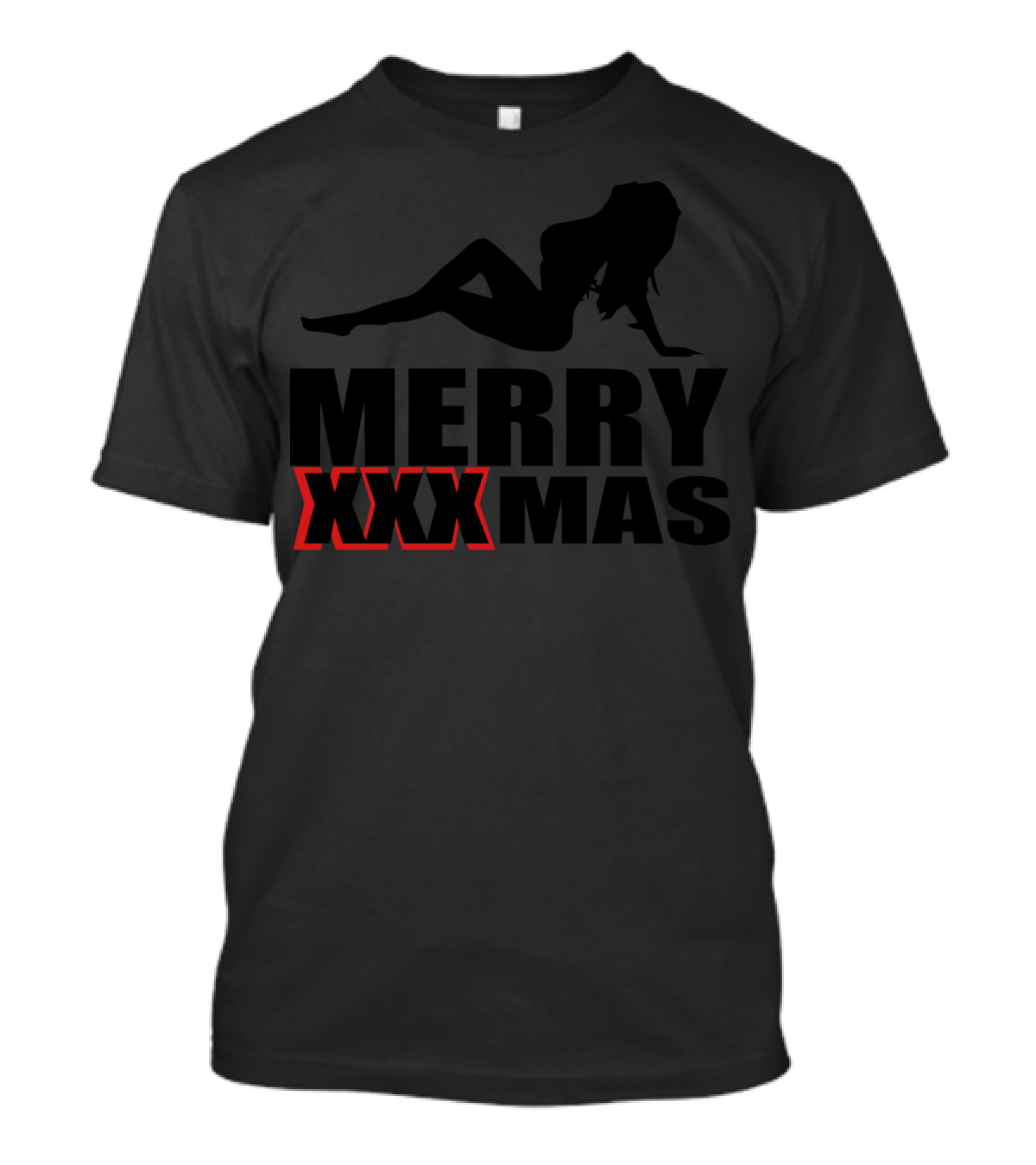 Merry XXX Mas Silhouette Holiday T-Shirt