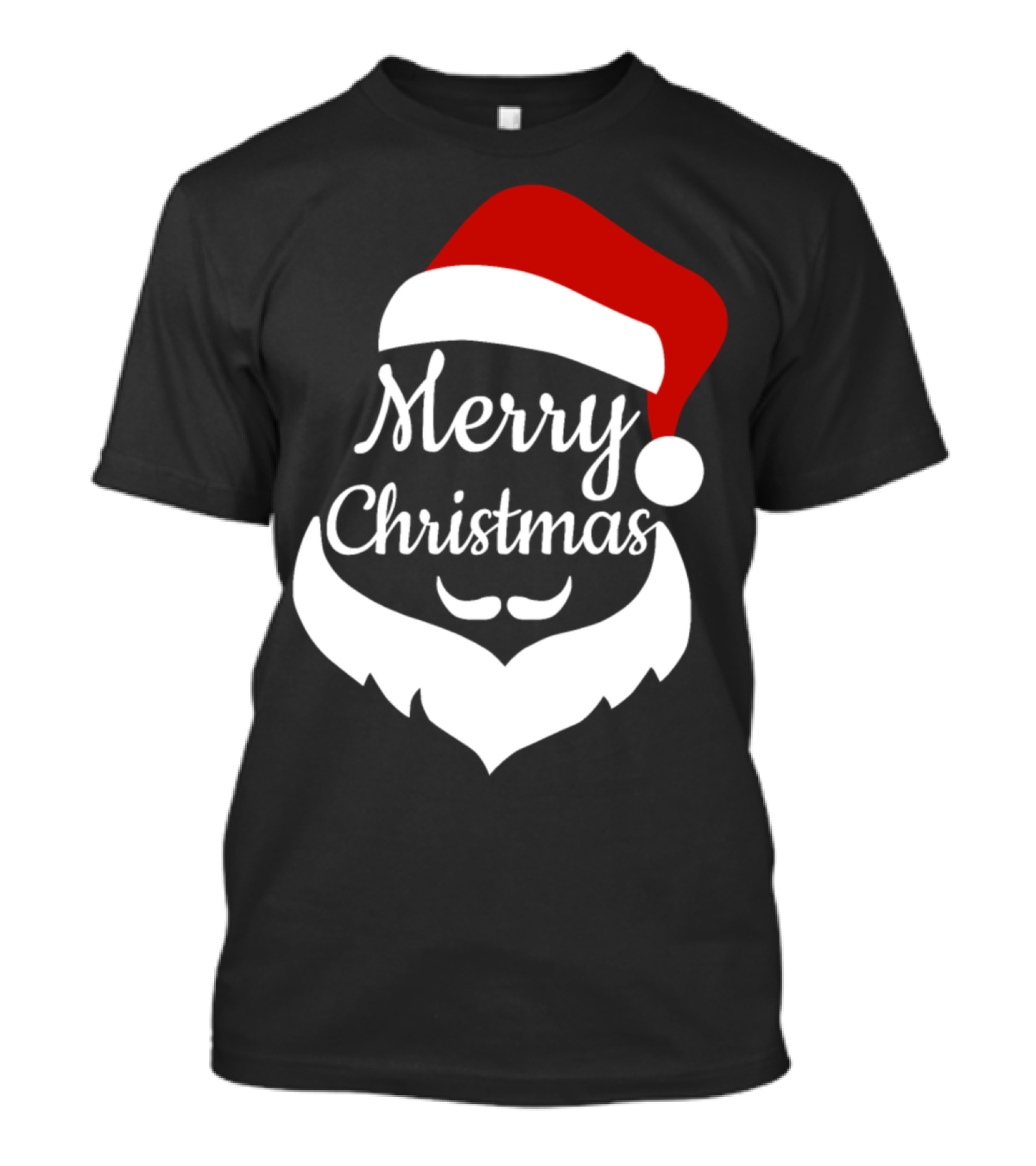Merry Christmas Santa's Hat White Beard Hohoho T-Shirt