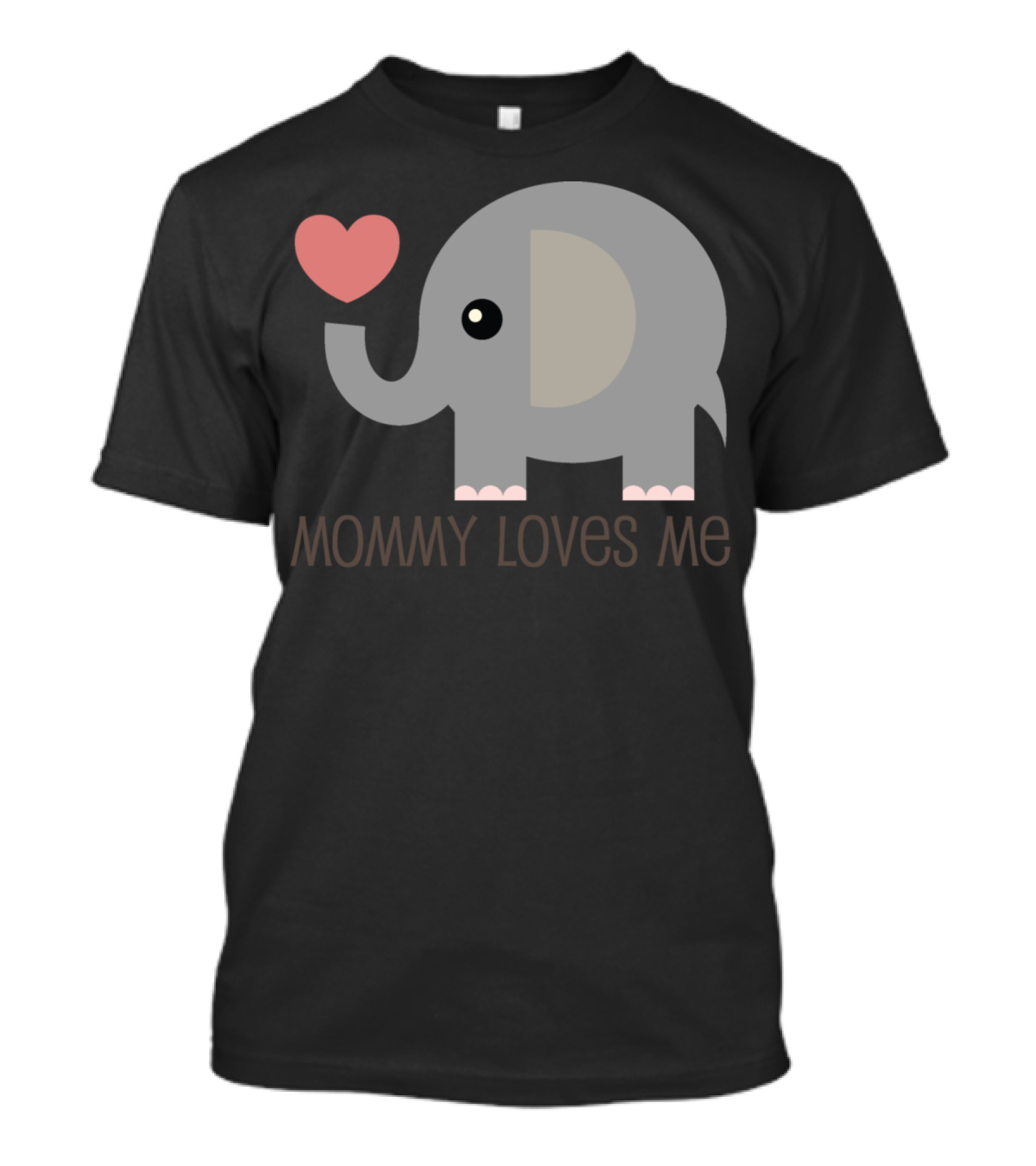 Mommy Loves Me Elephant Heart T-Shirt