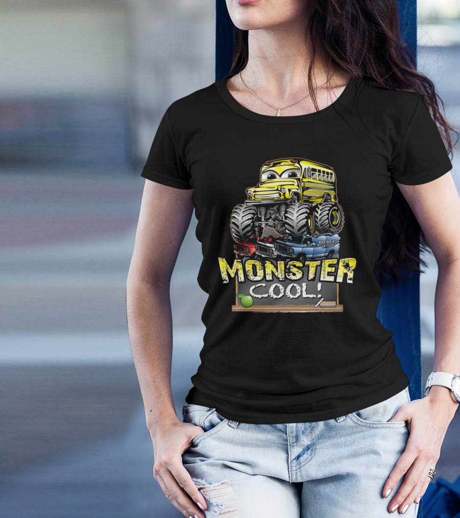 Monster Cool Bus Off-Road Kids T-Shirt