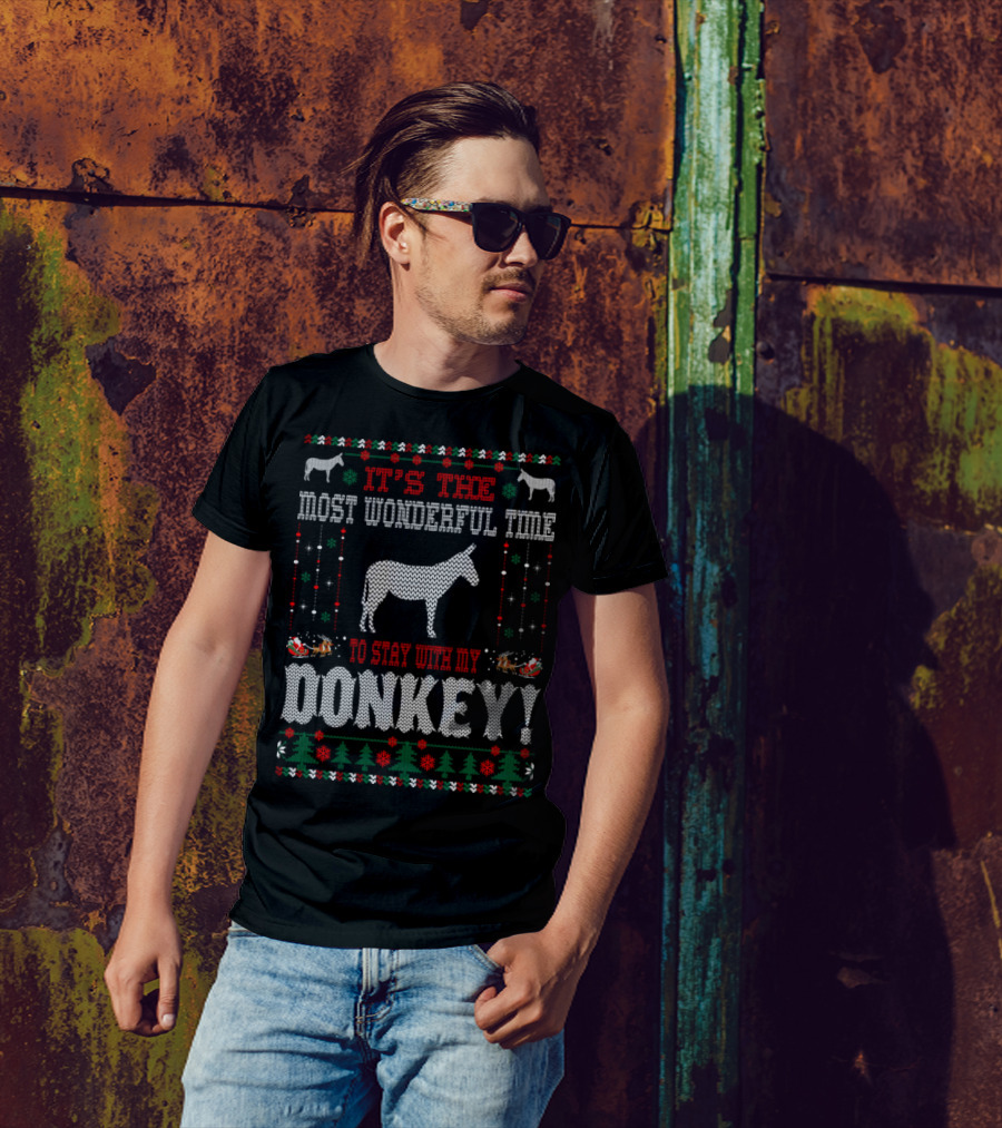 IT'S THE MOST WONDERFUL TIME TO STAY WITH MY DONKEY T-Shirt