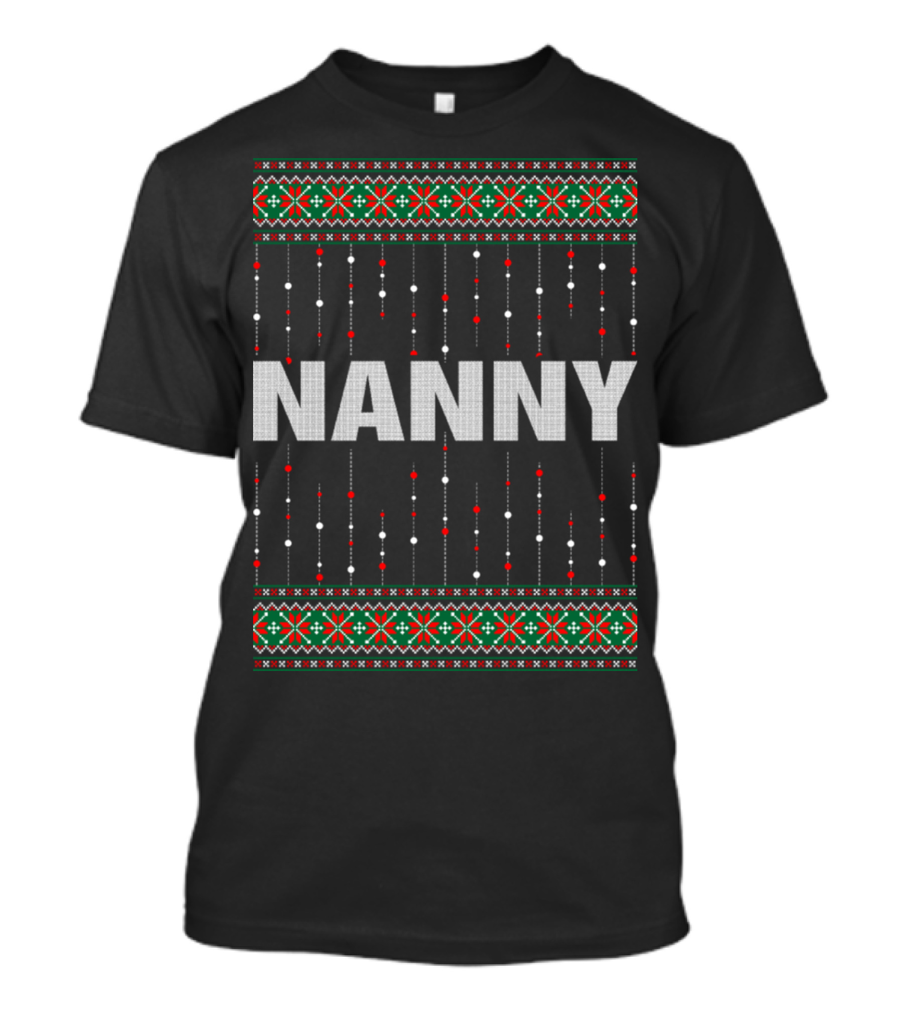 Nanny Christmas Knit T-Shirt