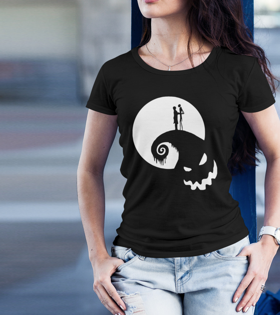 Nightmare Before Christmas Full Moon Spiral Hill T-Shirt