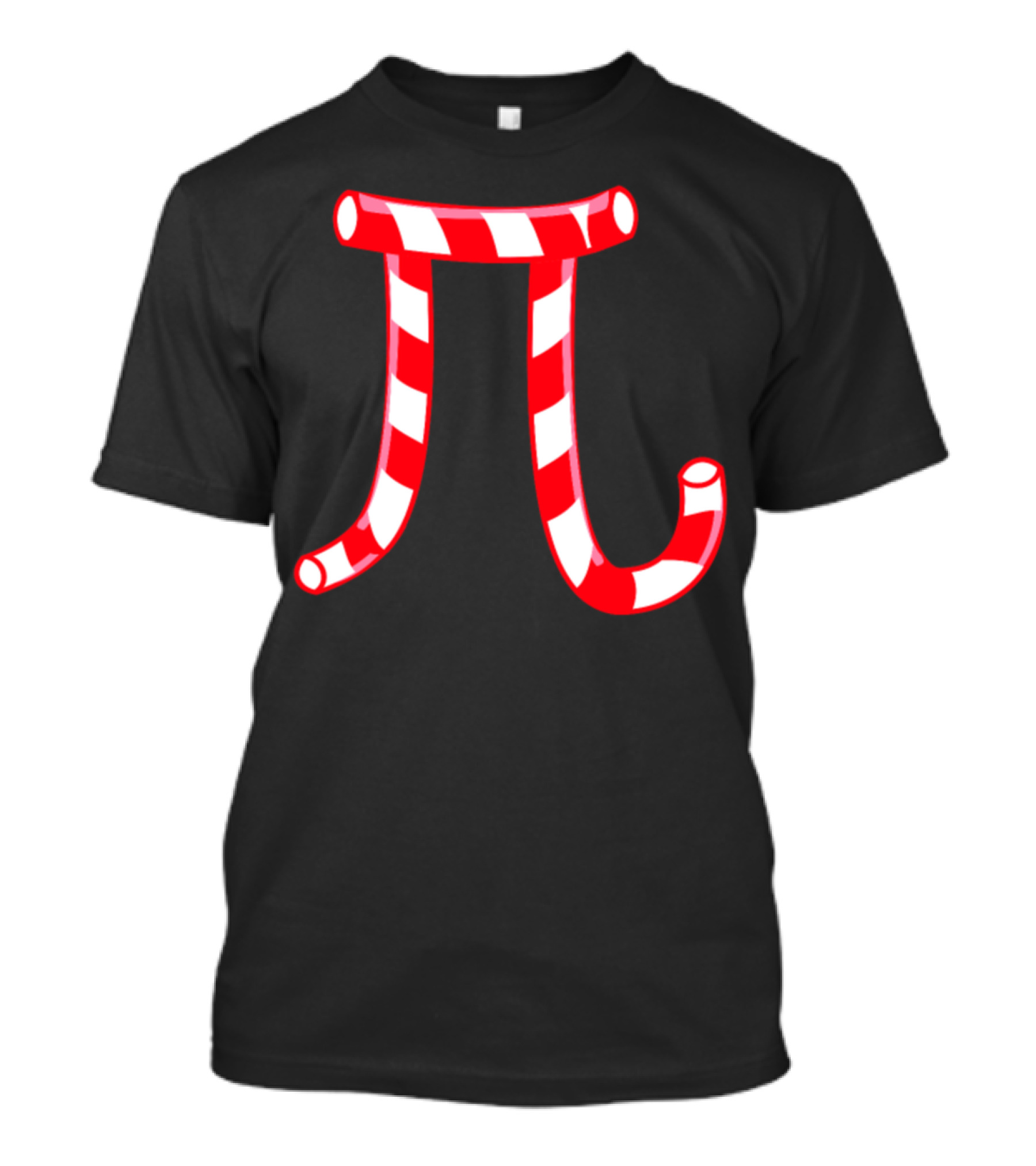 Candy Cane Pi Christmas T-Shirt