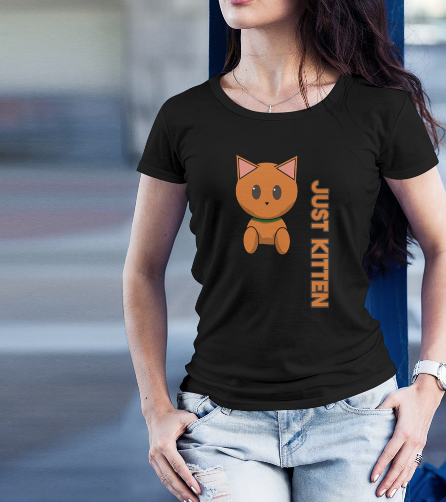 Pocket Cat Ginger Just Kitten T-Shirt