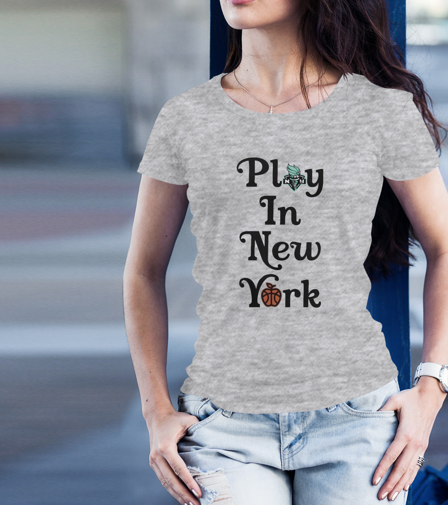 Play In New York Liberty Basketball Icon T-Shirt