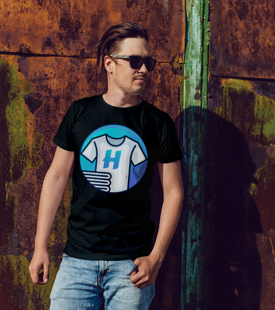 Hafrito H Logo On Shirt With Folded Laundry T-Shirt