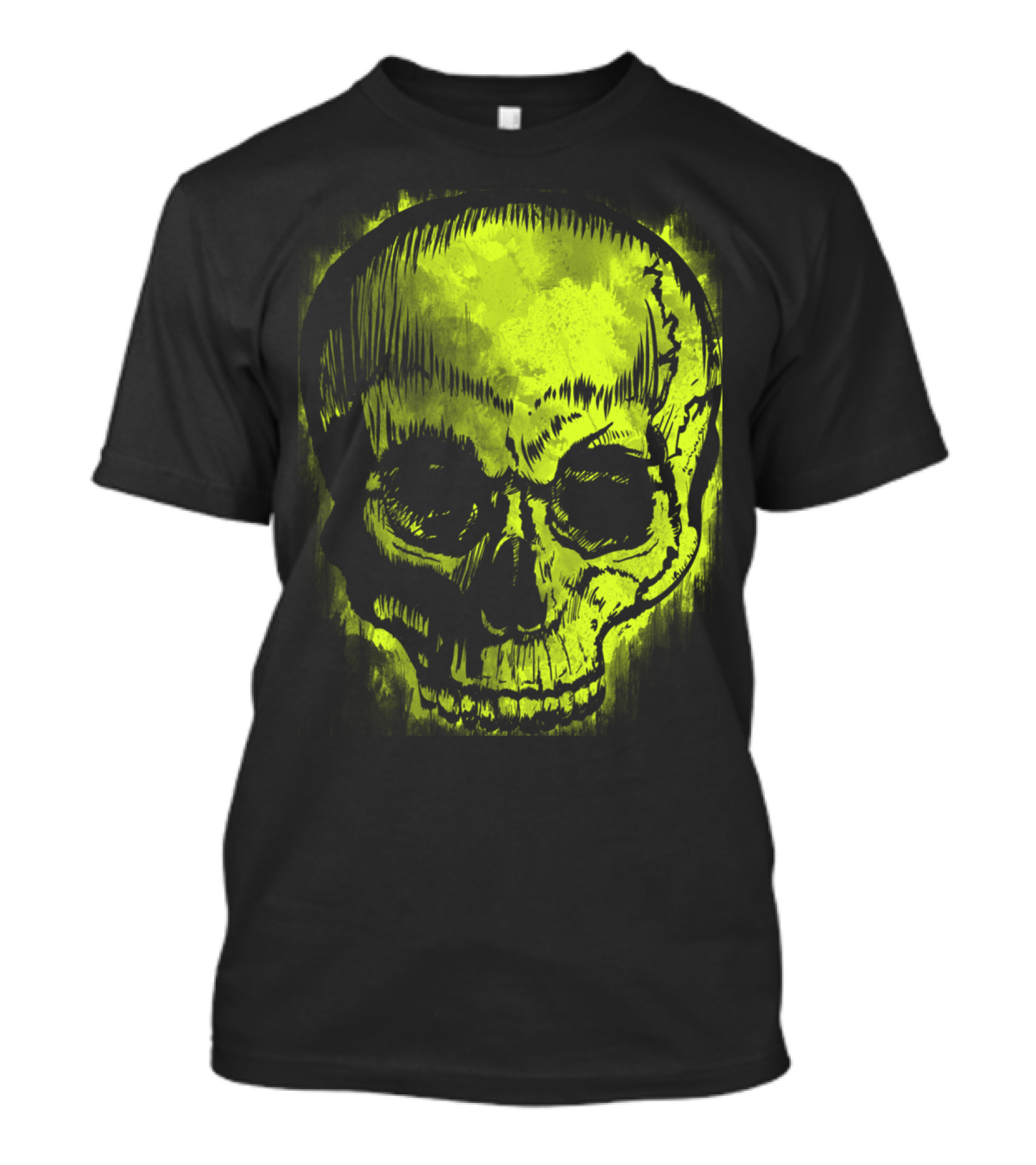 Retro Skull Neon Grunge Fusion T-Shirt