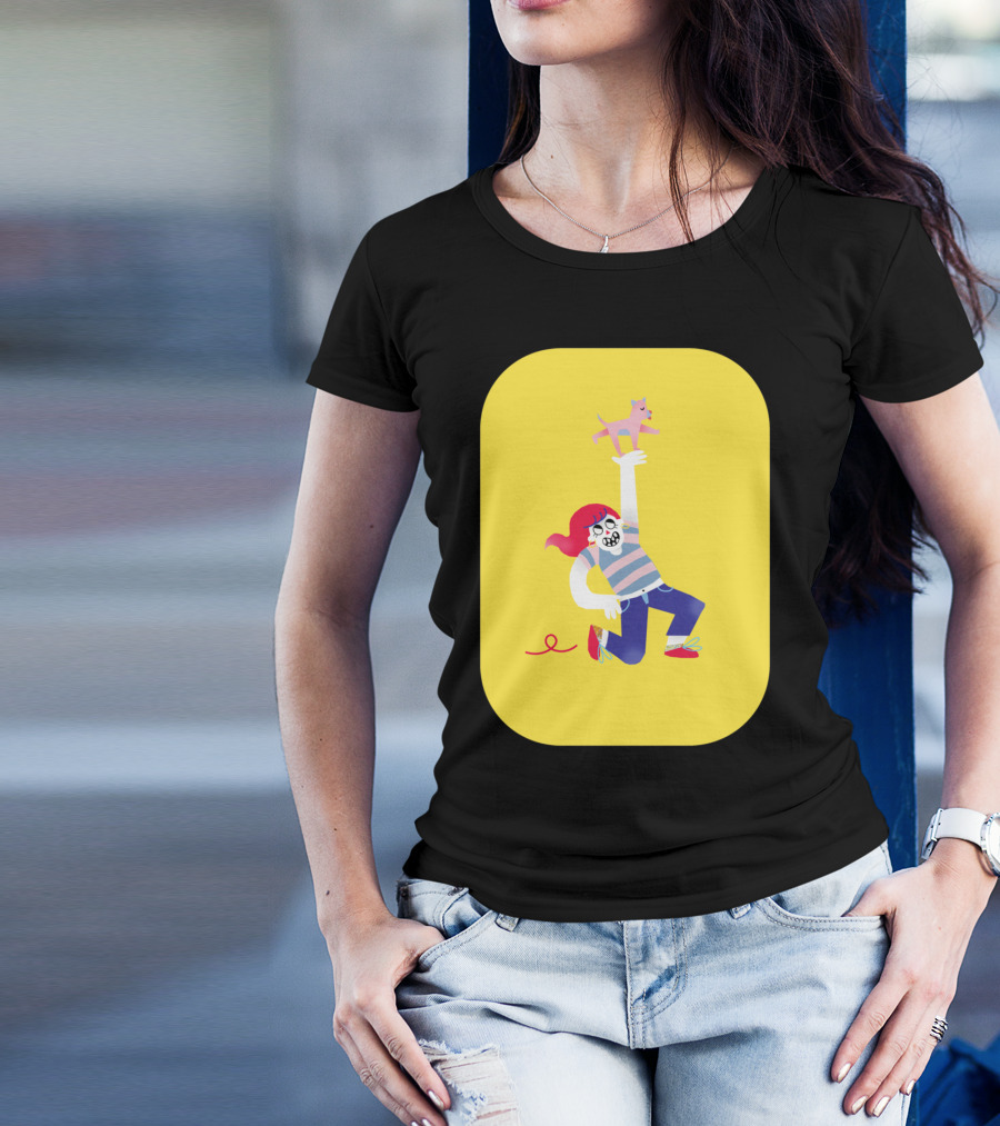 Playful Dog Lover Adventure Moment T-Shirt