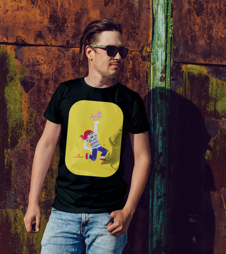 Playful Dog Lover Adventure Moment T-Shirt