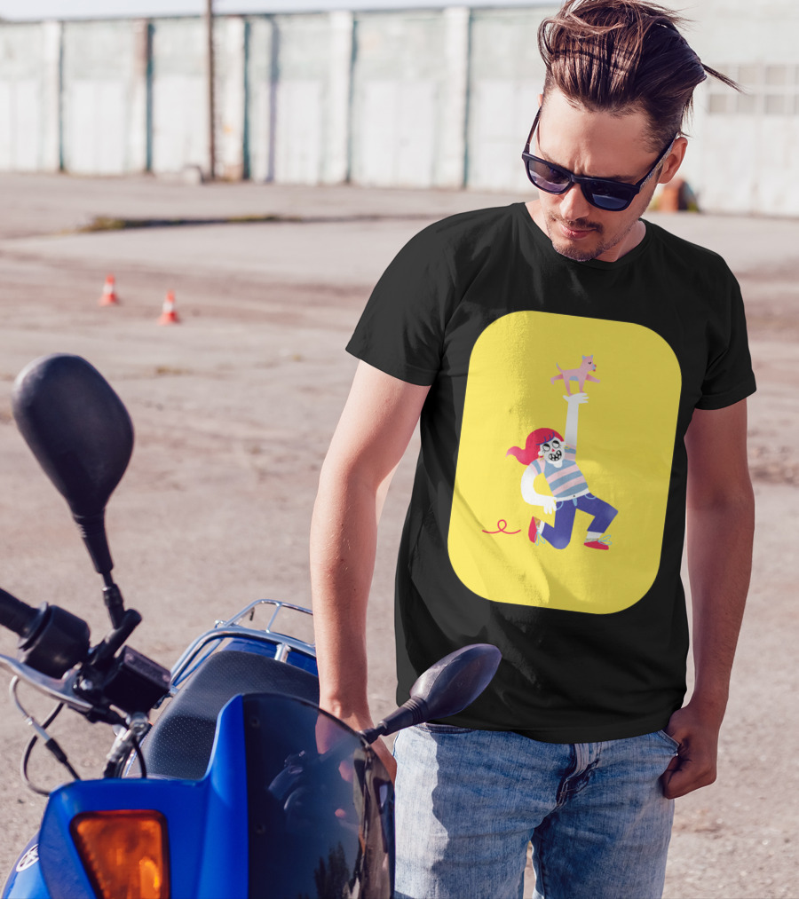 Playful Dog Lover Adventure Moment T-Shirt