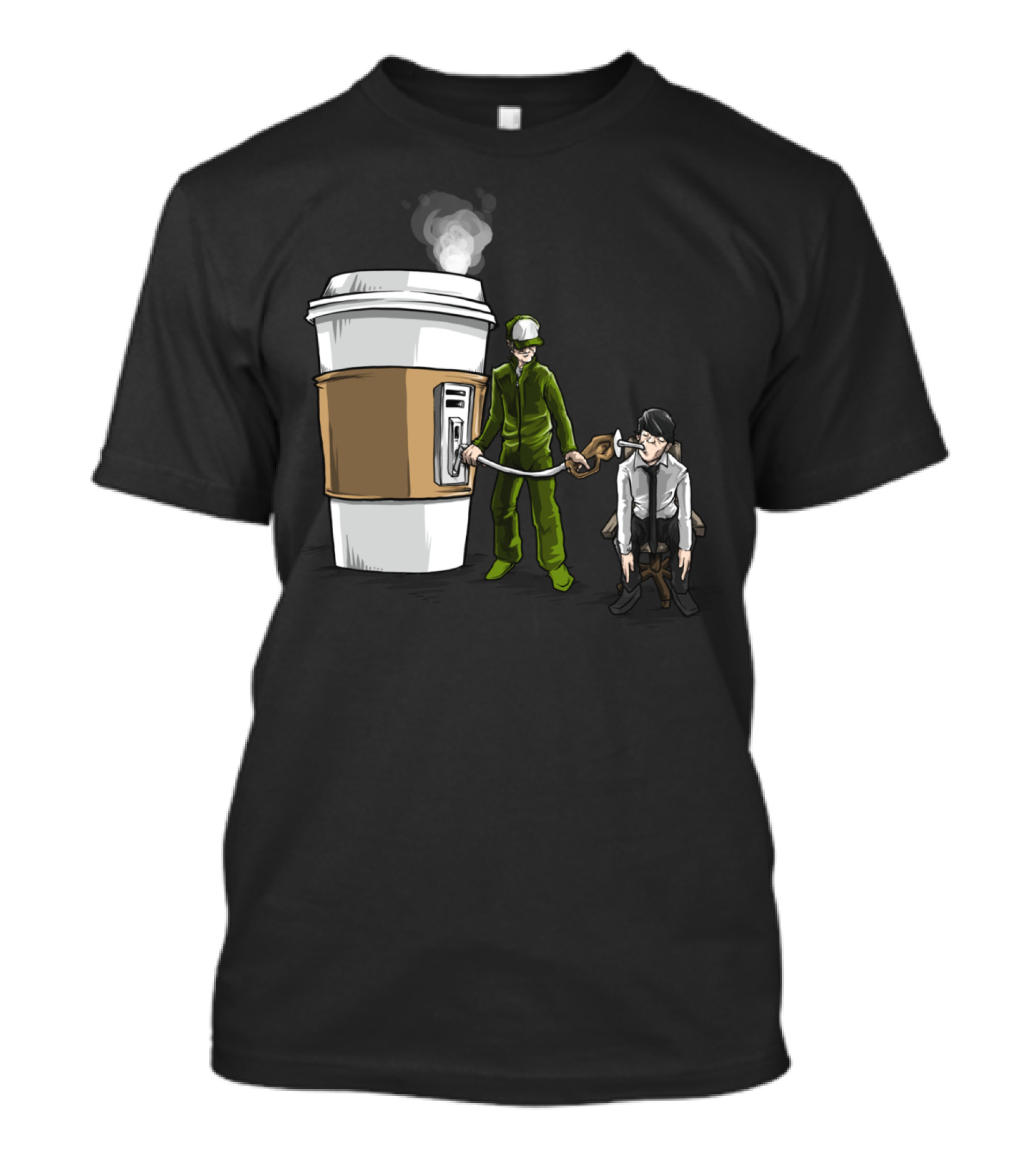 Fuel Coffee Injection For Exhausted Worker T-Shirt