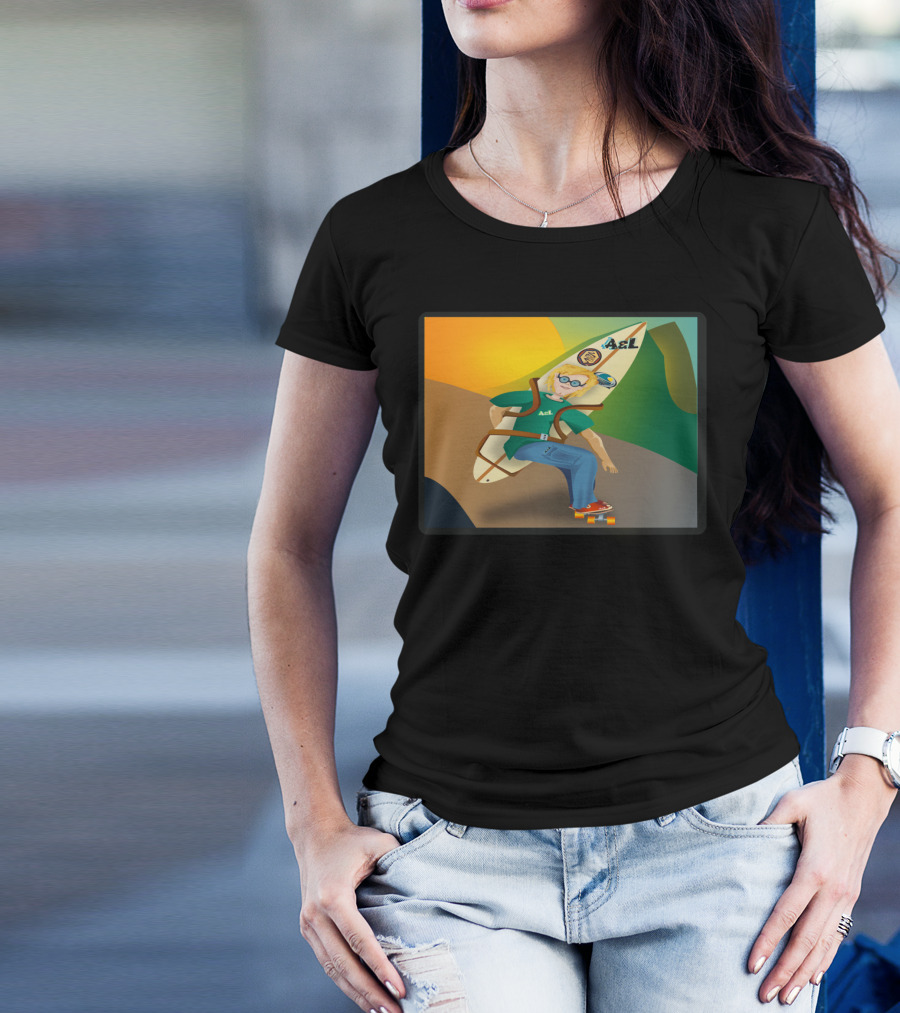A&L Surfboard Skater Guy Adventure T-Shirt
