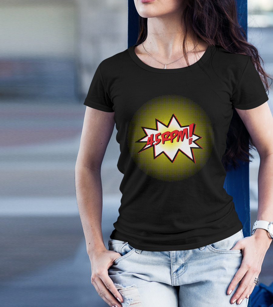 45RPM BOOM Pop Art Burst T-Shirt