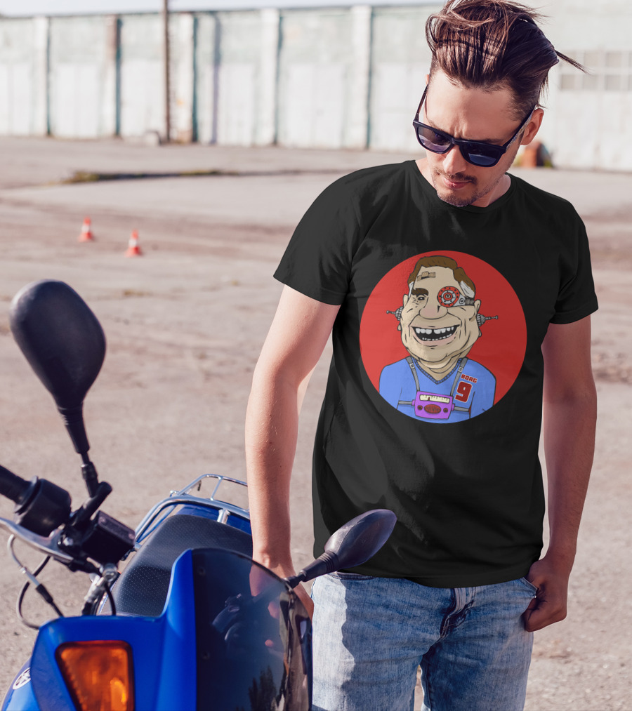 Borg 9 Cyborg Character Illustration T-Shirt