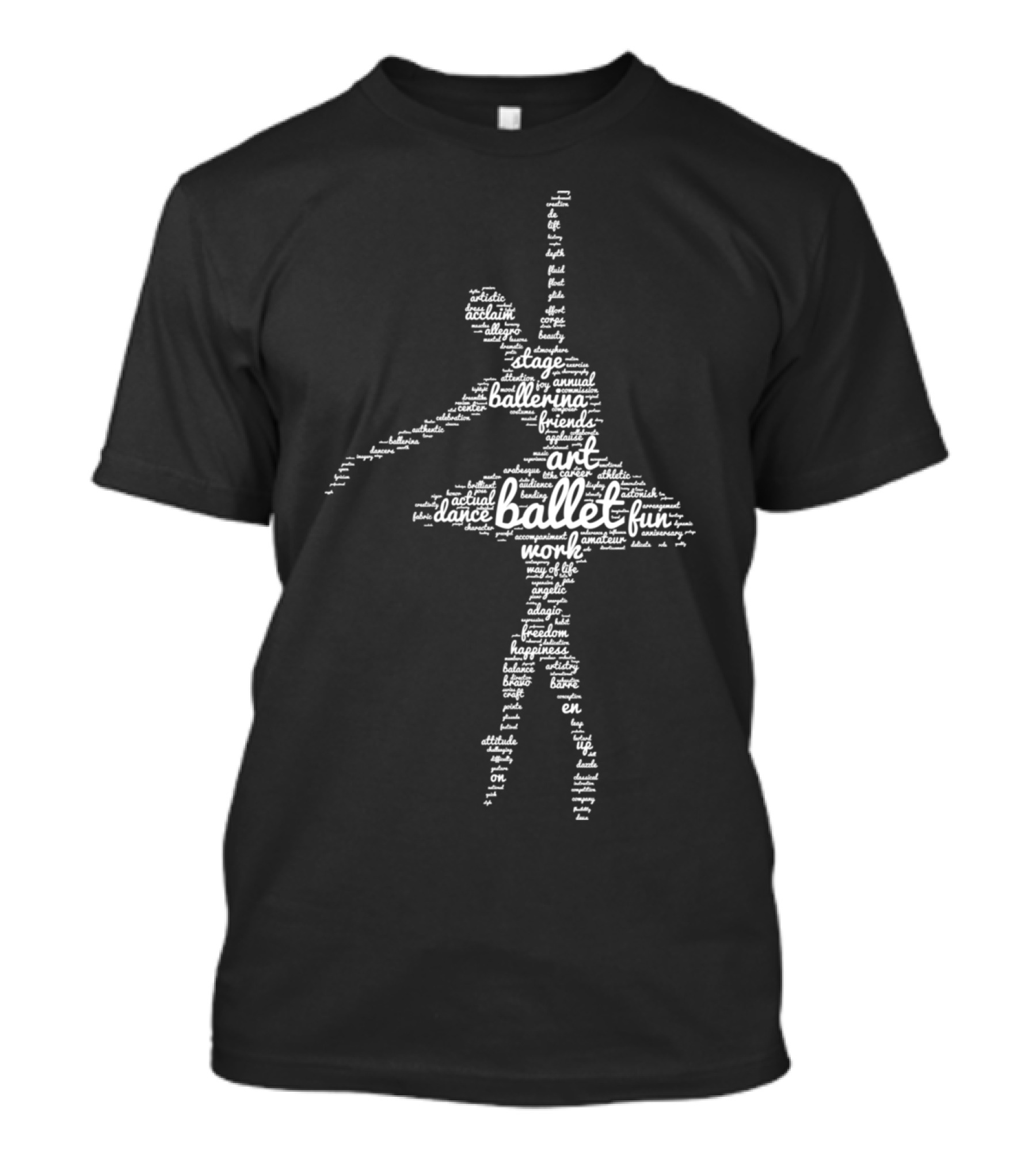 Fun Ballet Dance Art Ballerina Stage Friends World T-Shirt