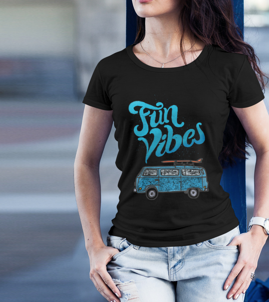 Fun Vibes Surf Van Adventure T-Shirt