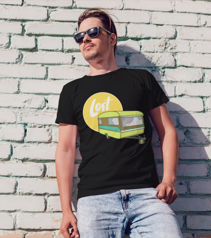 Lost Caravan With Yellow Moon T-Shirt