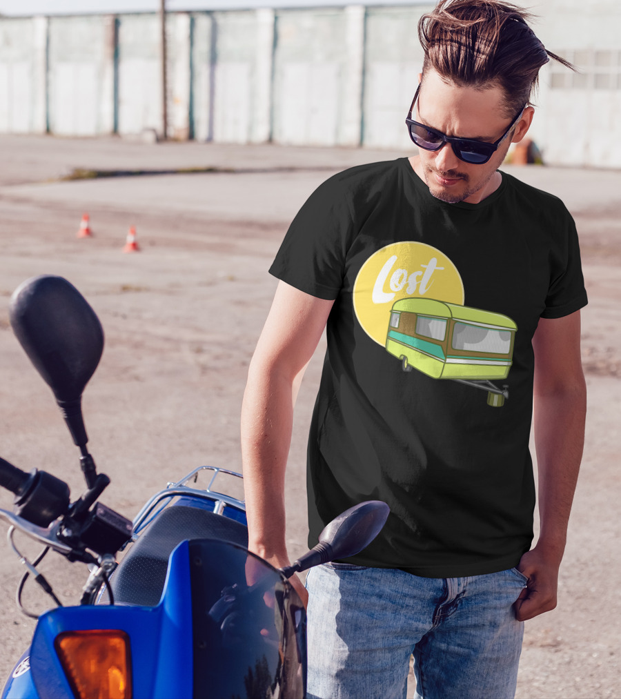 Lost Caravan With Yellow Moon T-Shirt