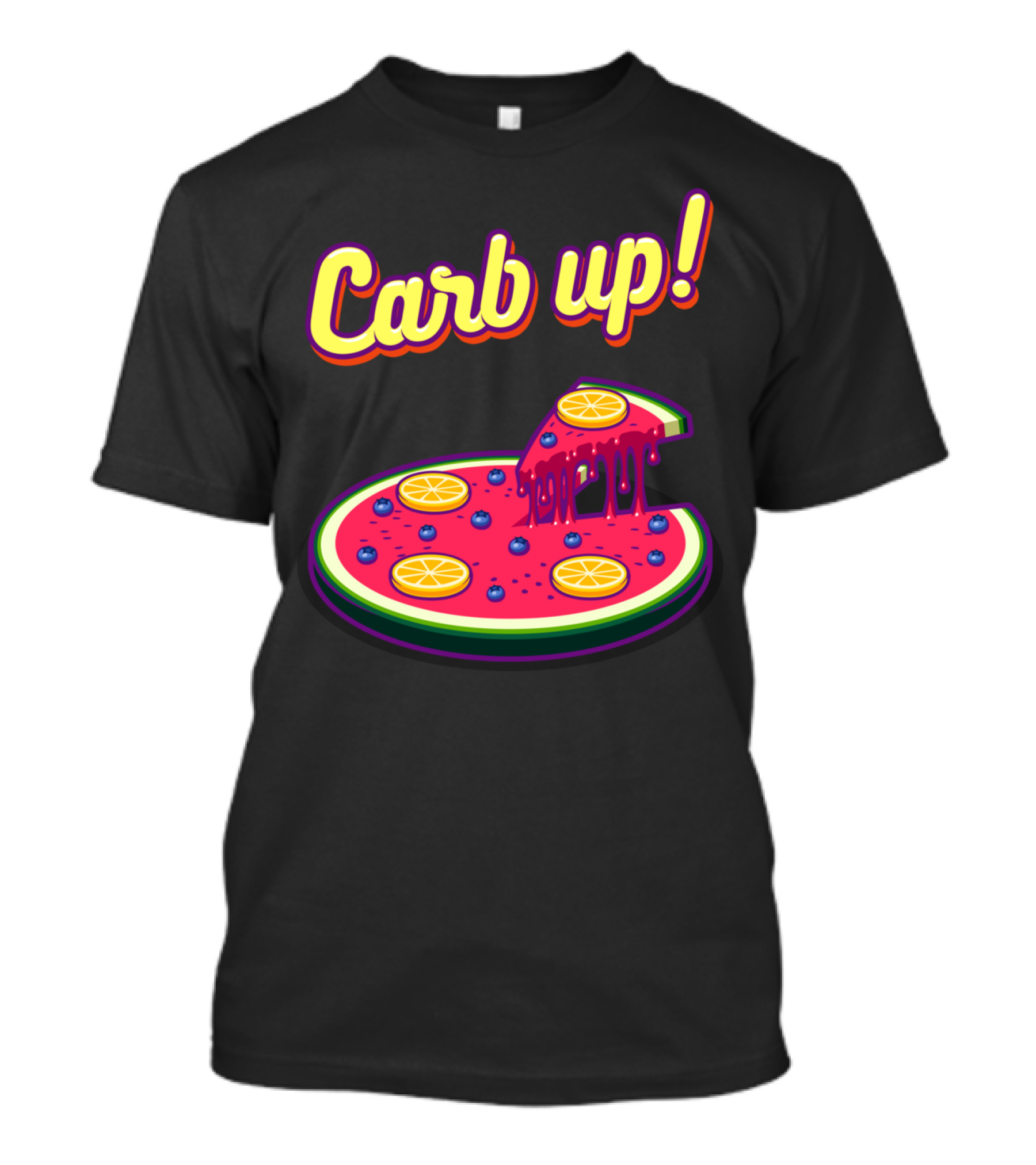Carb Up Pizza Watermelon Fusion With Fruits T-Shirt