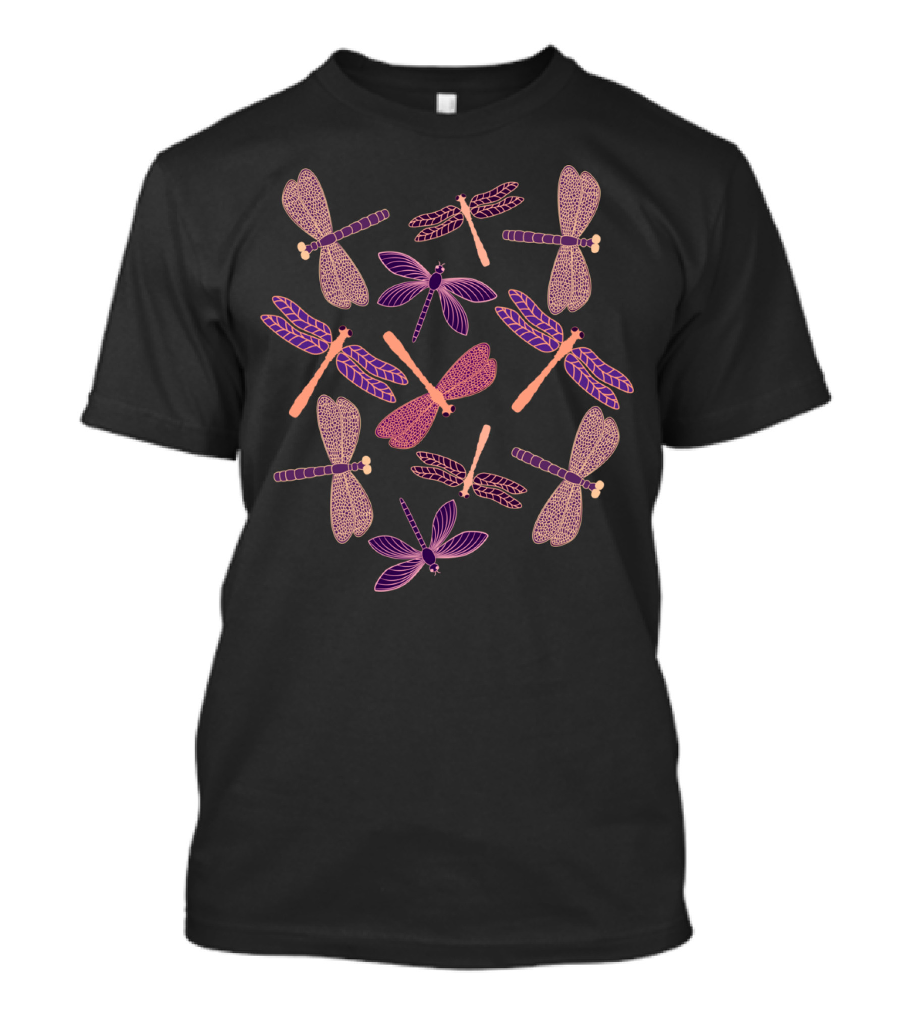 Creative Decorative Dragonflies T-Shirt
