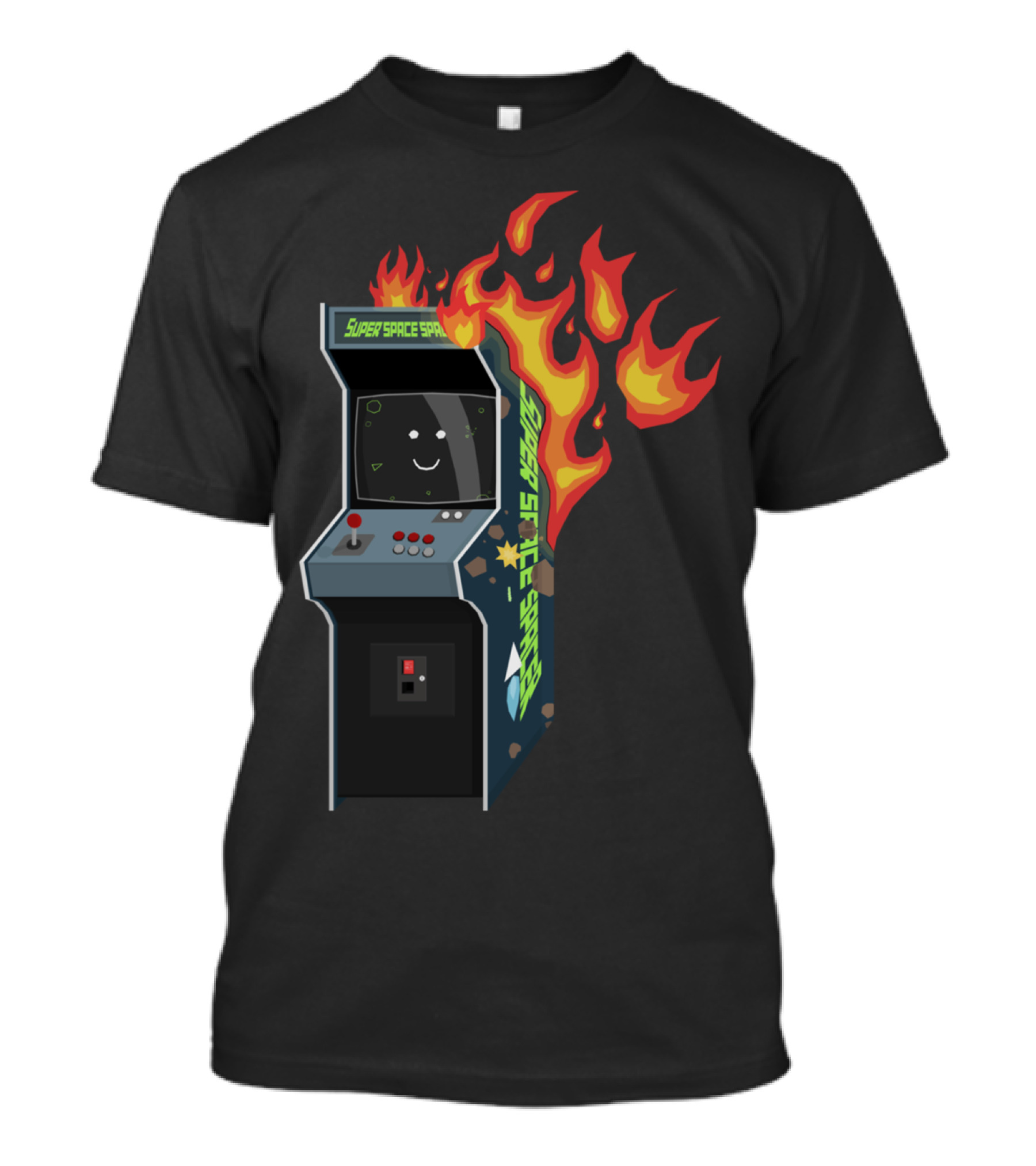Super Space Spade Arcade Fire T-Shirt