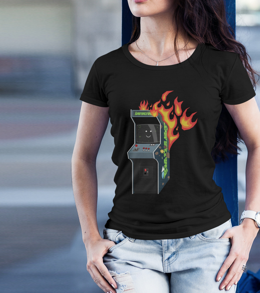 Super Space Spade Arcade Fire T-Shirt