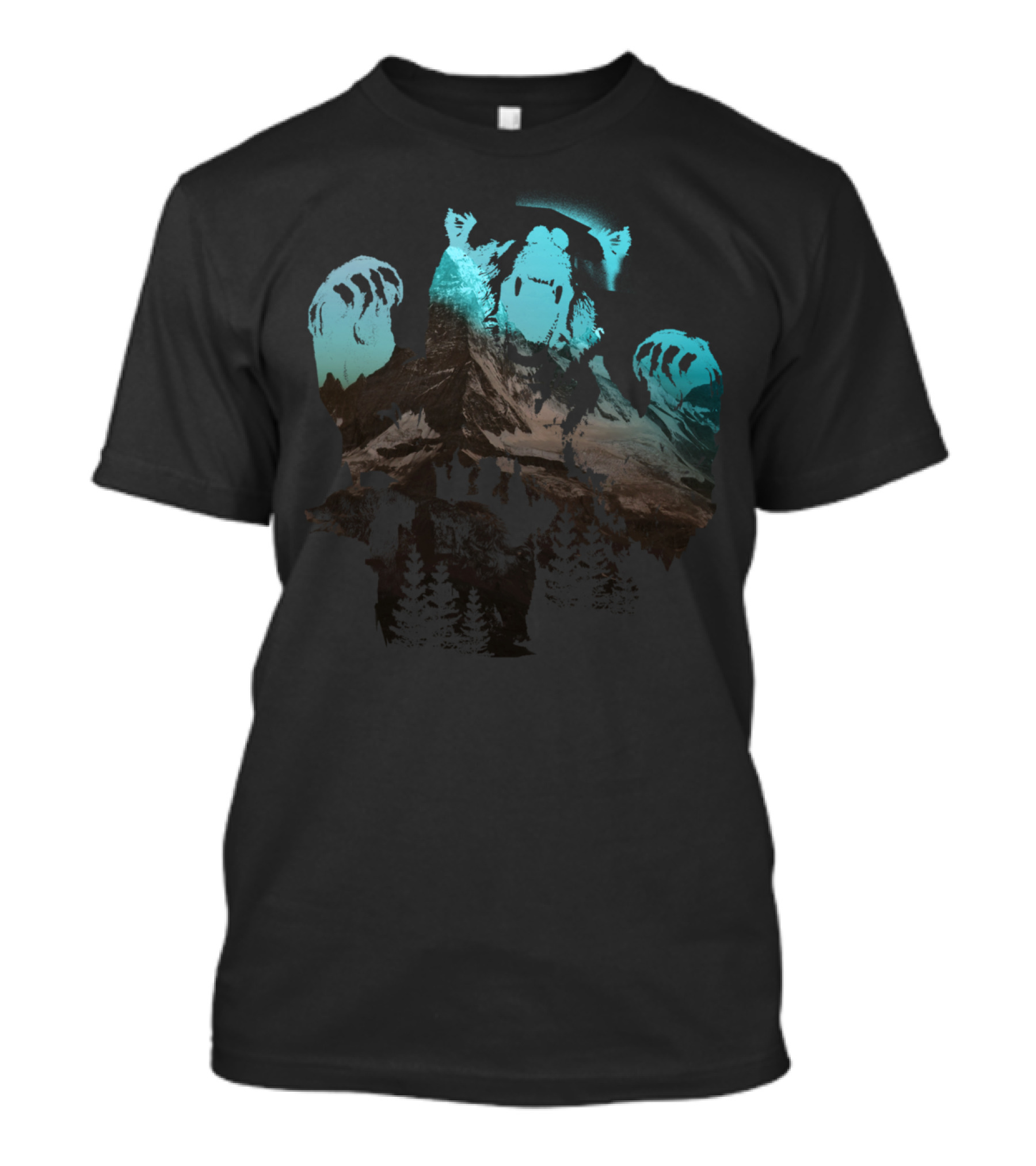 Bear Territory Mountain Wilderness Paws T-Shirt