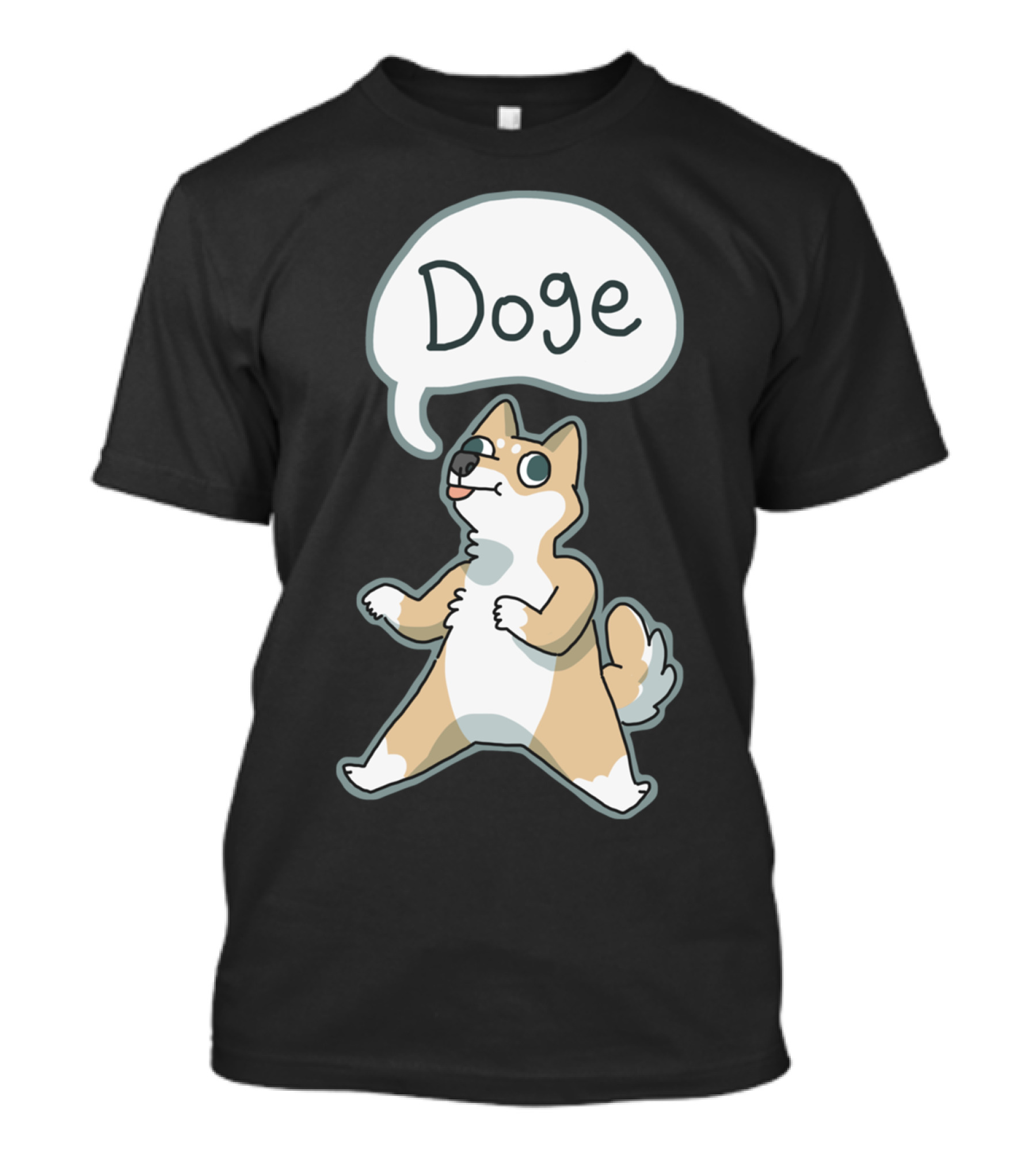 Doge Talking Bubble Cartoon Dog T-Shirt