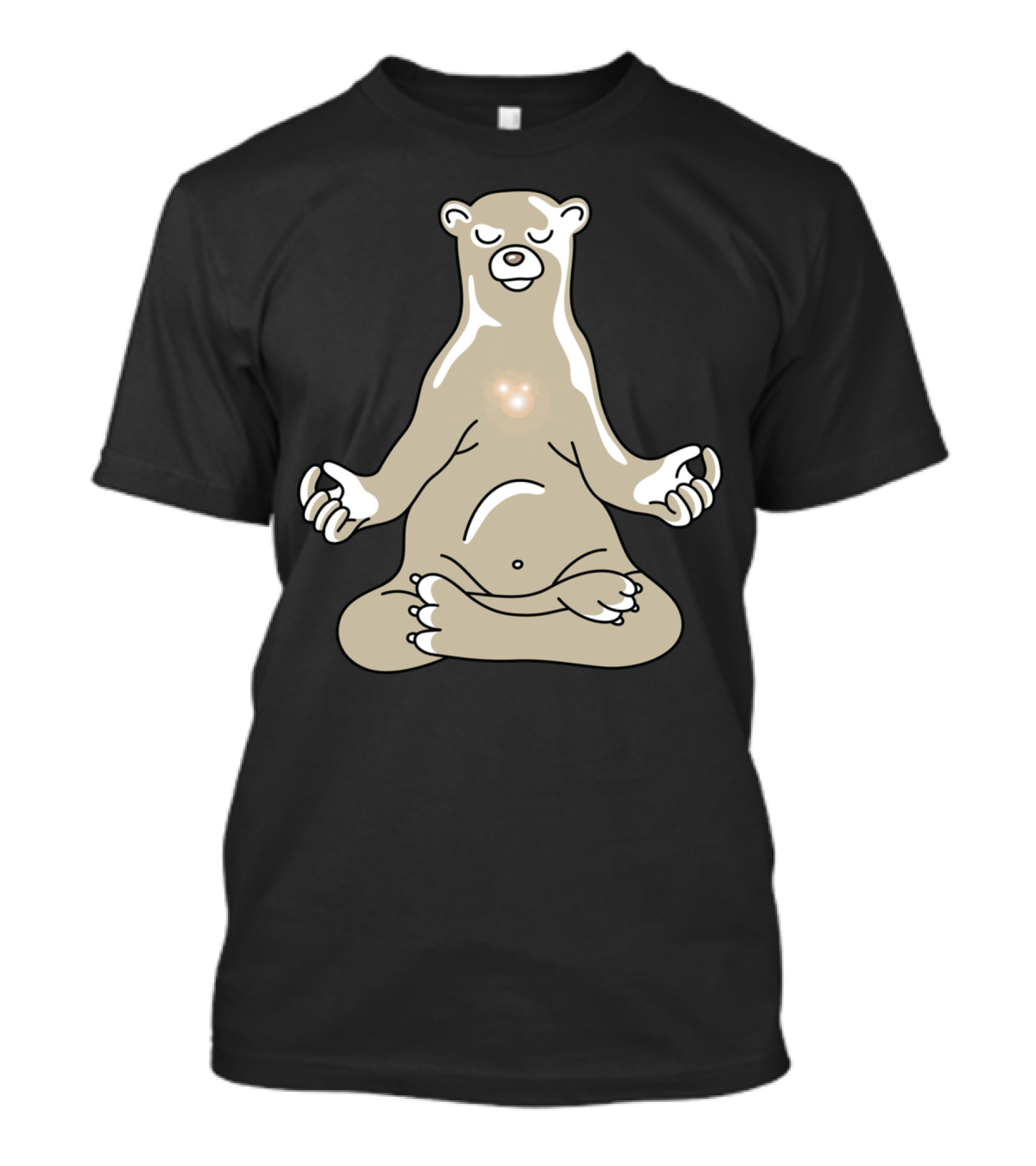 Bear Yoga Meditating In Peaceful Pose T-Shirt