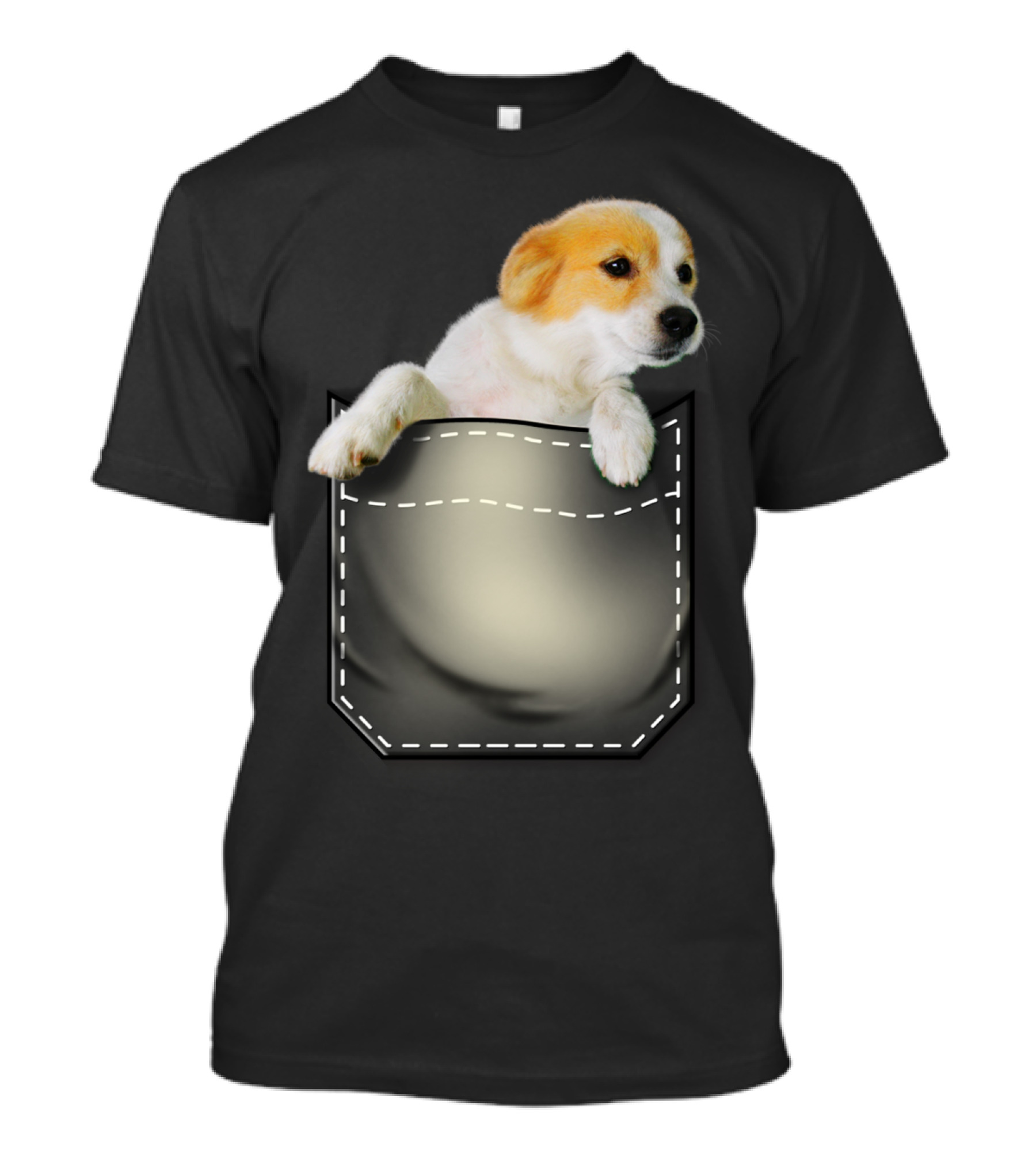 Doggy In My Pocket Puppy Peek Out T-Shirt