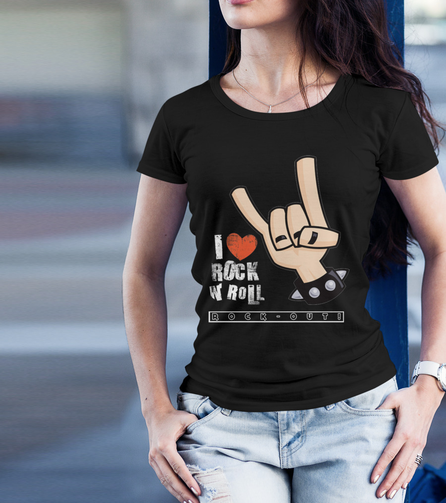 I Love Rock N Roll Rock Out T-Shirt