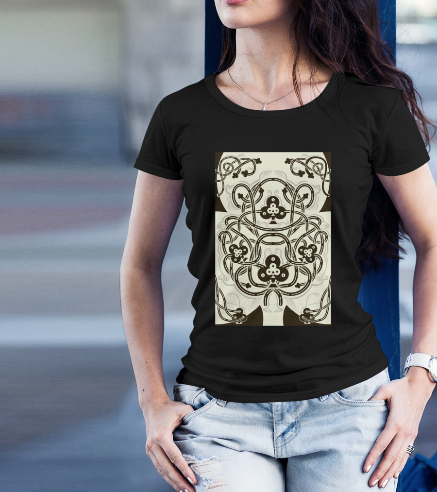 Cards Club One Ornate Playing Card T-Shirt