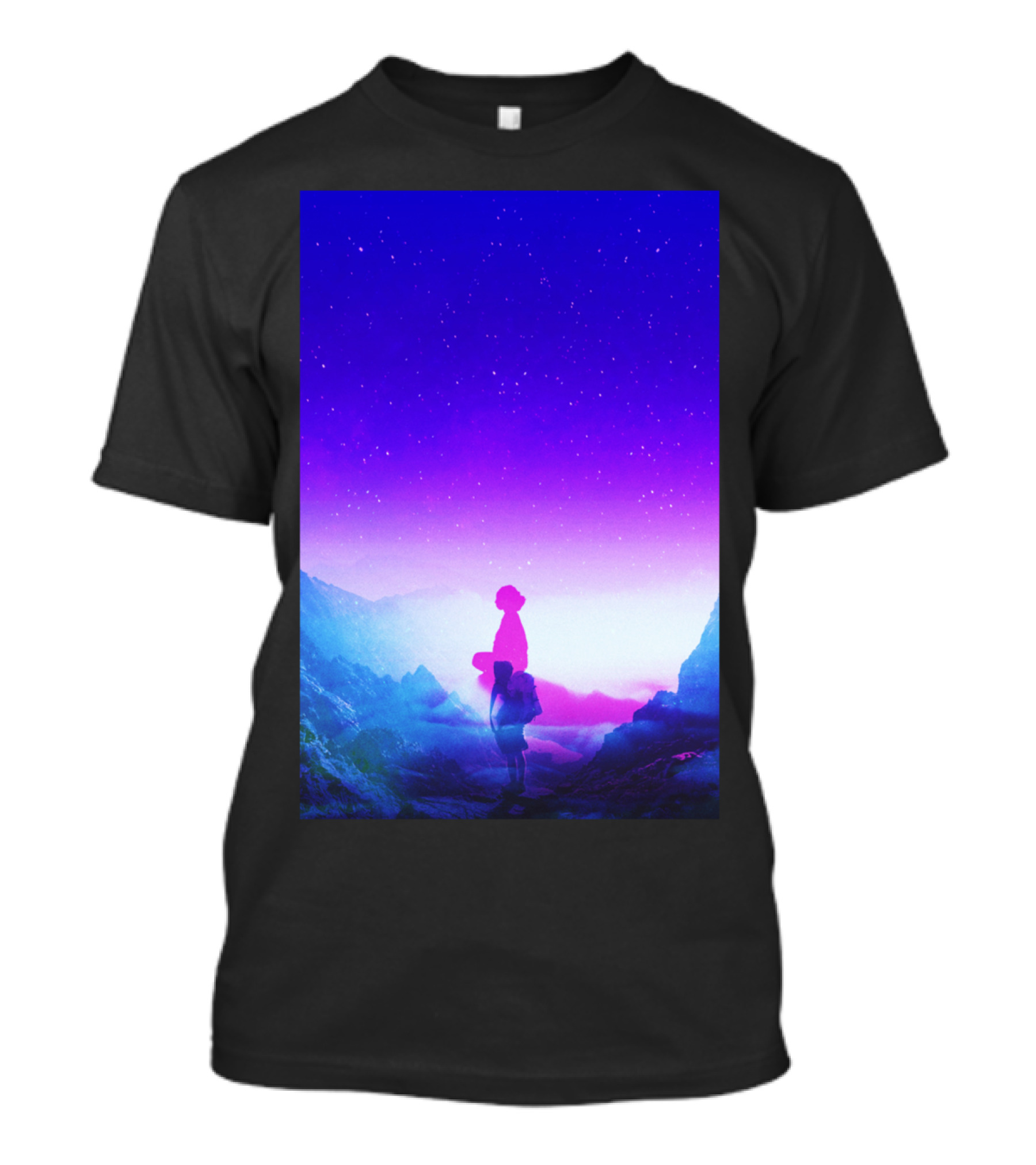 Wonder Never Cease Celestial Mountain Stargazer T-Shirt