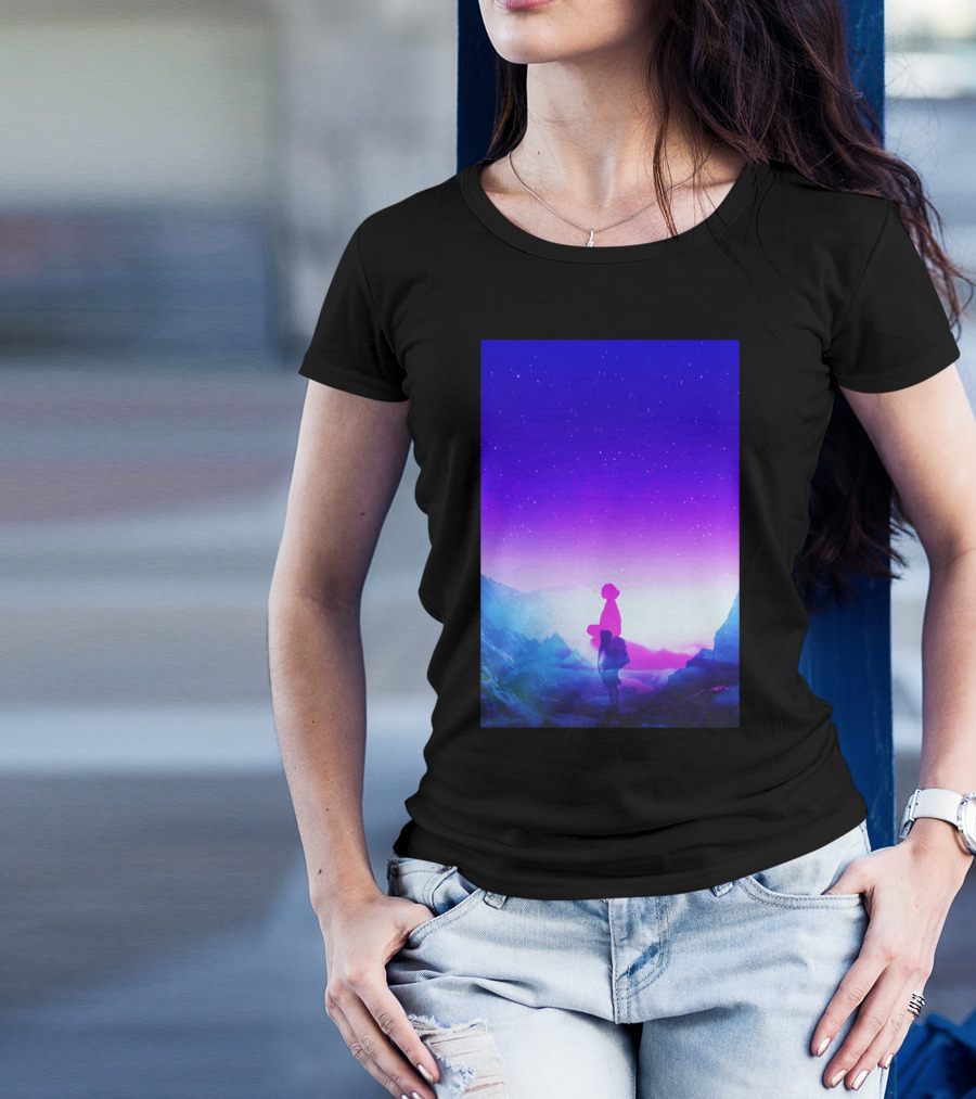 Wonder Never Cease Celestial Mountain Stargazer T-Shirt