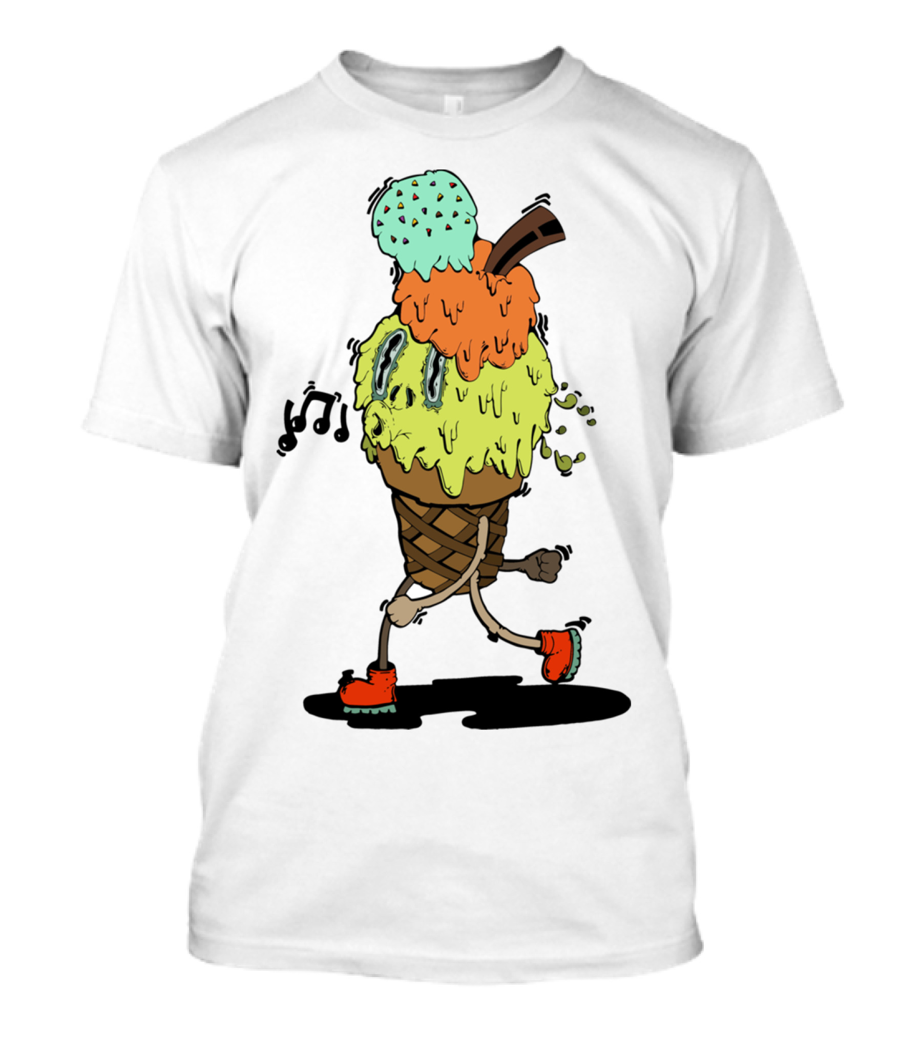 Careless Mr. Ice Cream Musical Meltdown Adventure T-Shirt