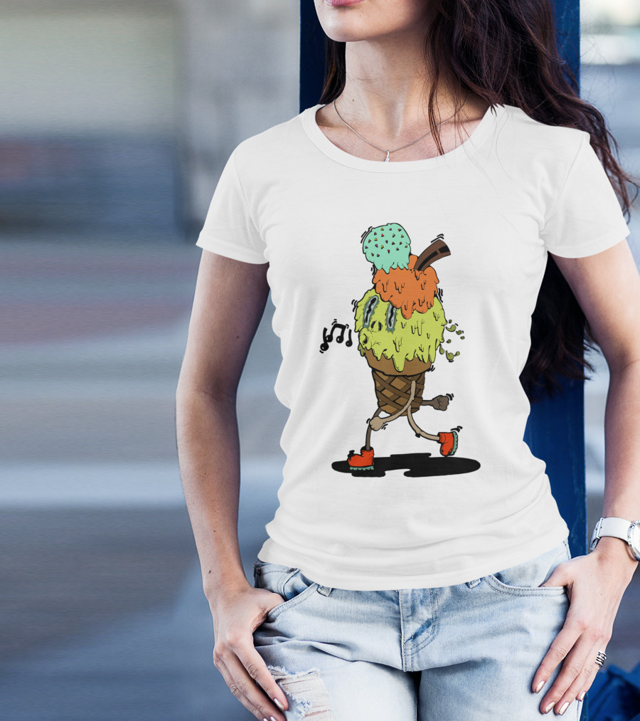 Careless Mr. Ice Cream Musical Meltdown Adventure T-Shirt
