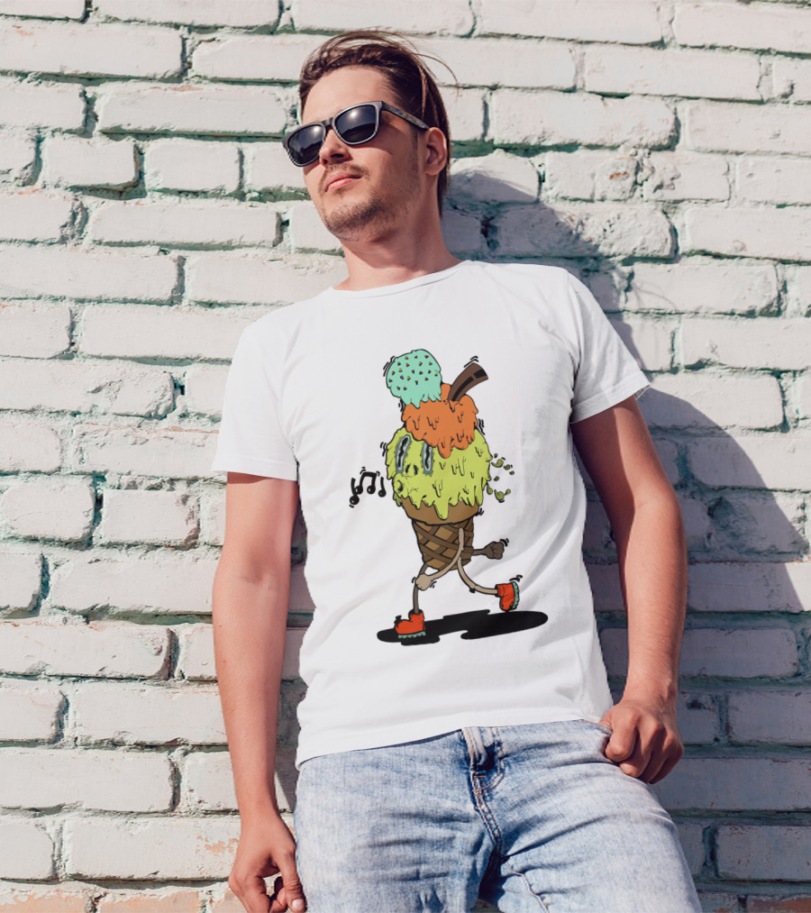 Careless Mr. Ice Cream Musical Meltdown Adventure T-Shirt