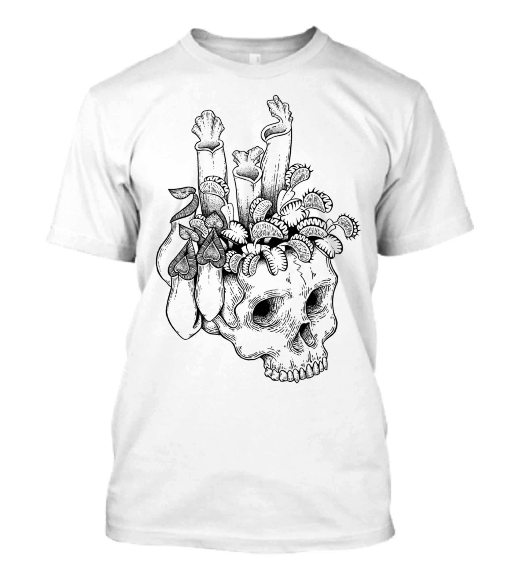 Carnivorous Plants Skull T-Shirt