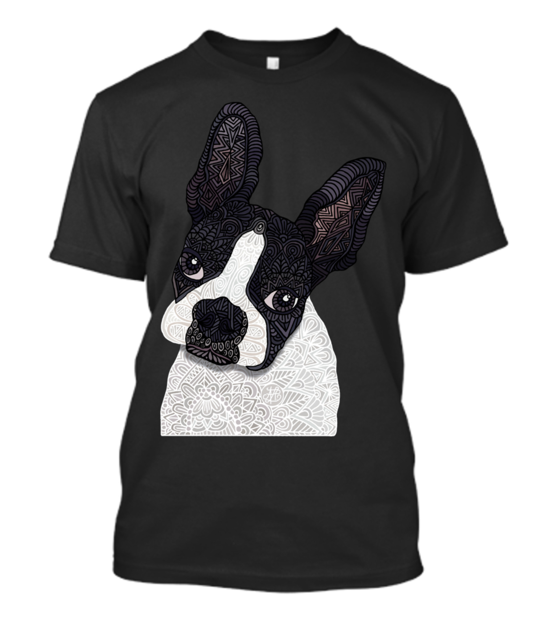 Boston Terrier Mya Mandala T-Shirt