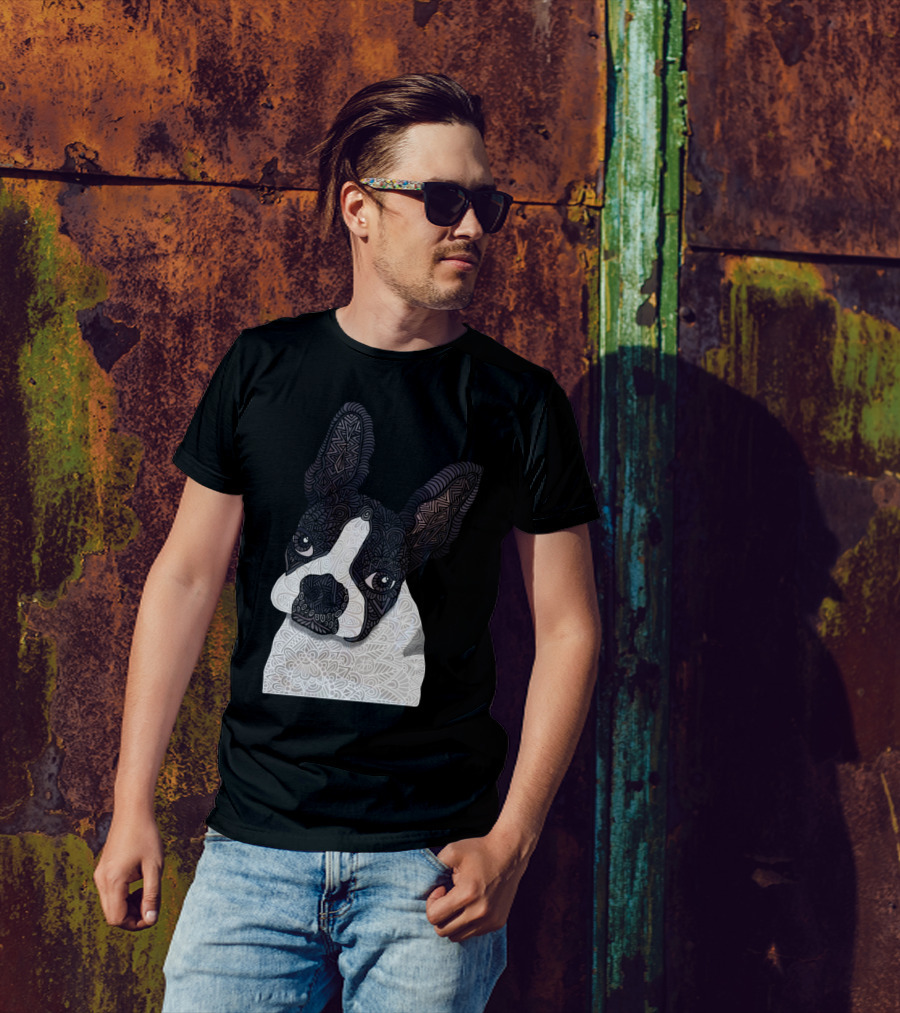 Boston Terrier Mya Mandala T-Shirt