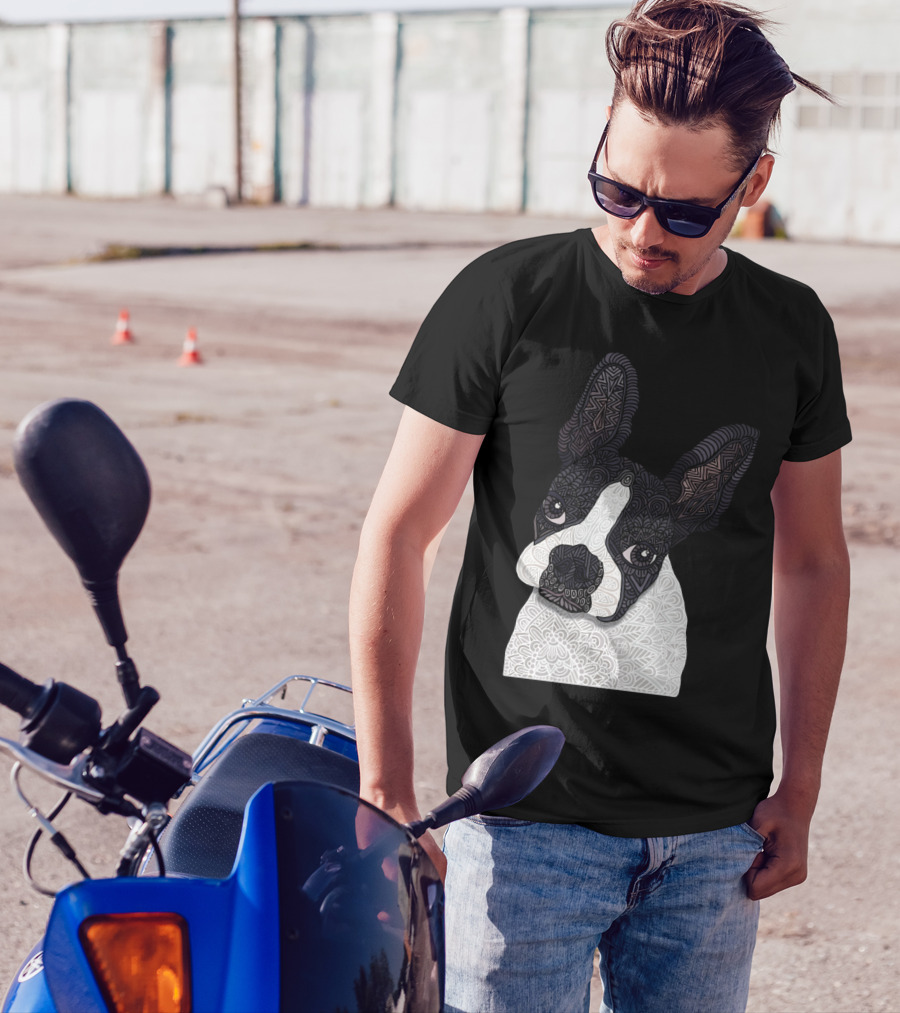 Boston Terrier Mya Mandala T-Shirt