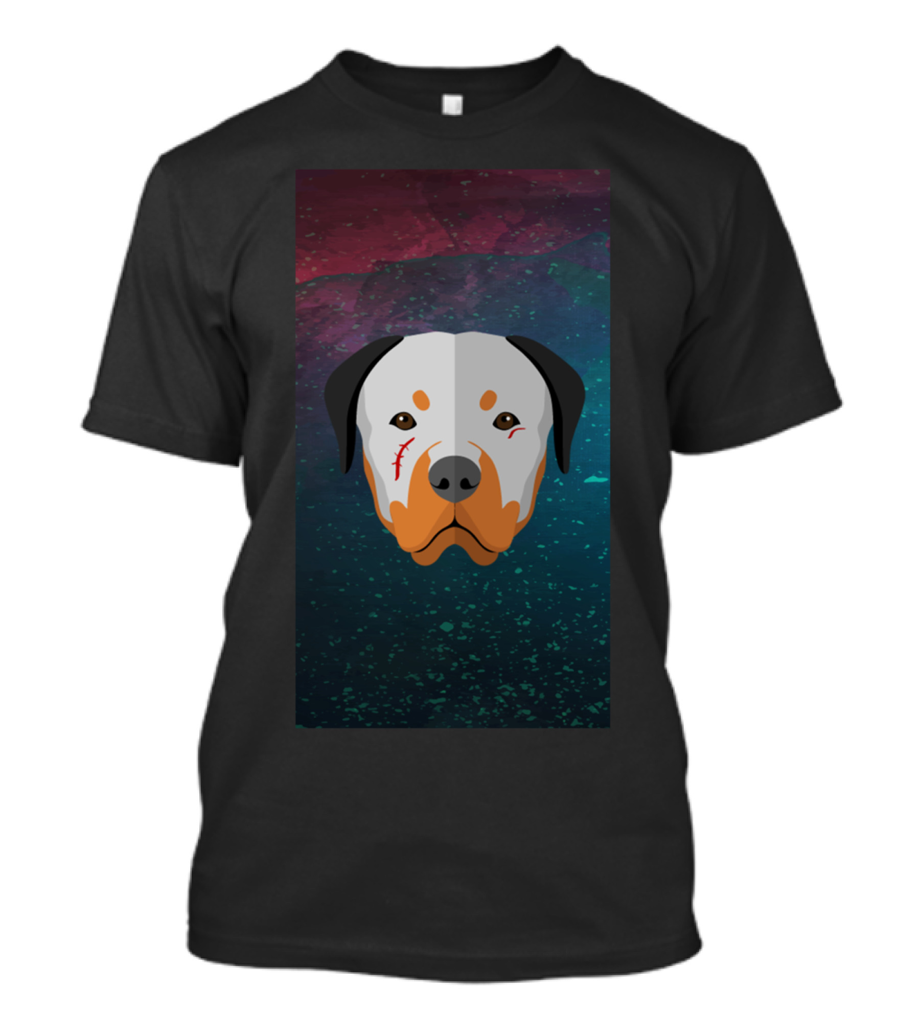 RotteGamers Phone Case Scarred Dog Head T-Shirt