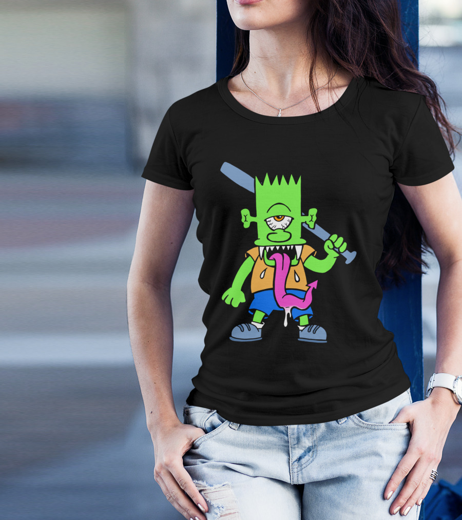 Beat On The Brart Monster With Bat And Tongue T-Shirt