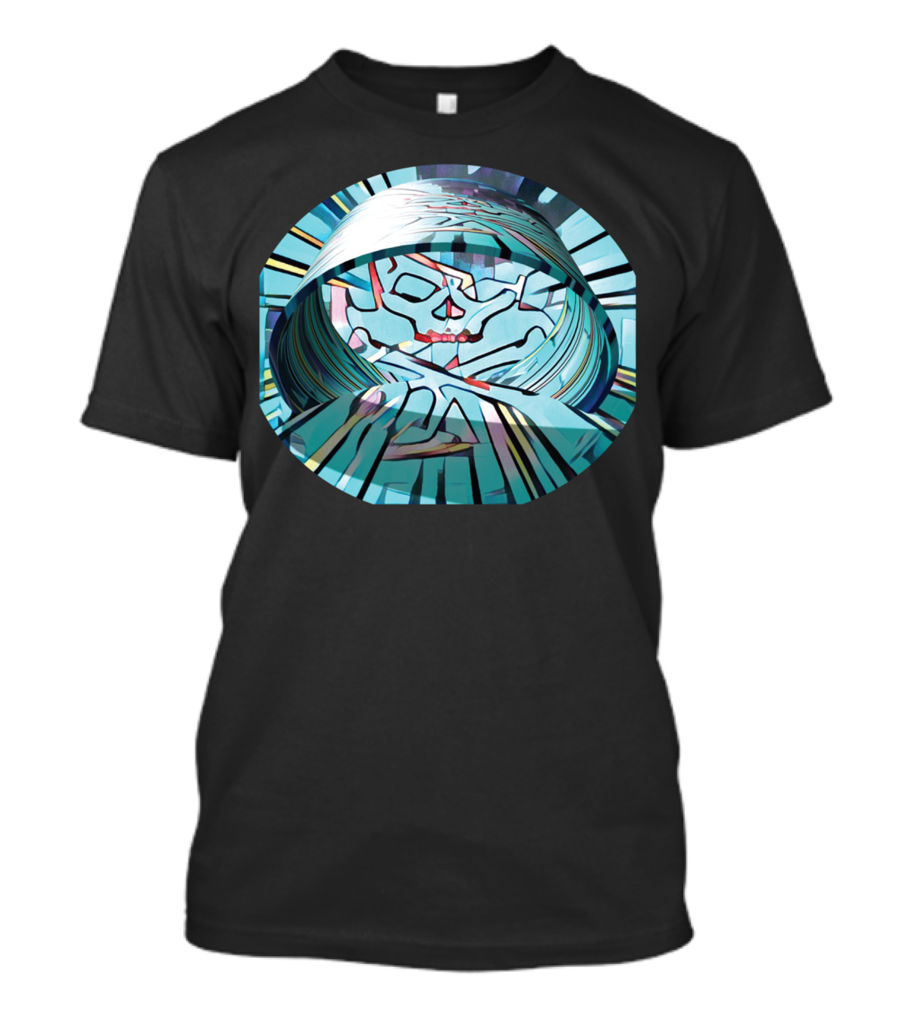 Beat Skull Abstract Vortex T-Shirt