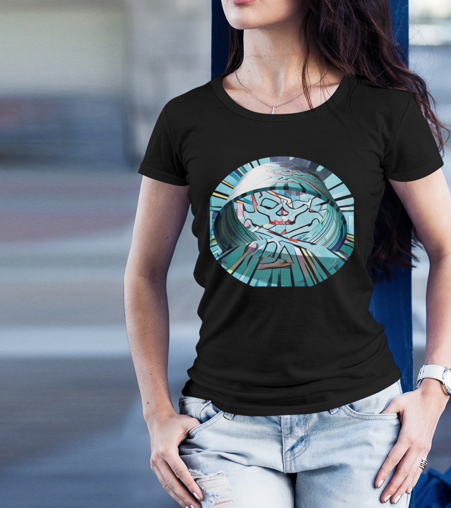 Beat Skull Abstract Vortex T-Shirt